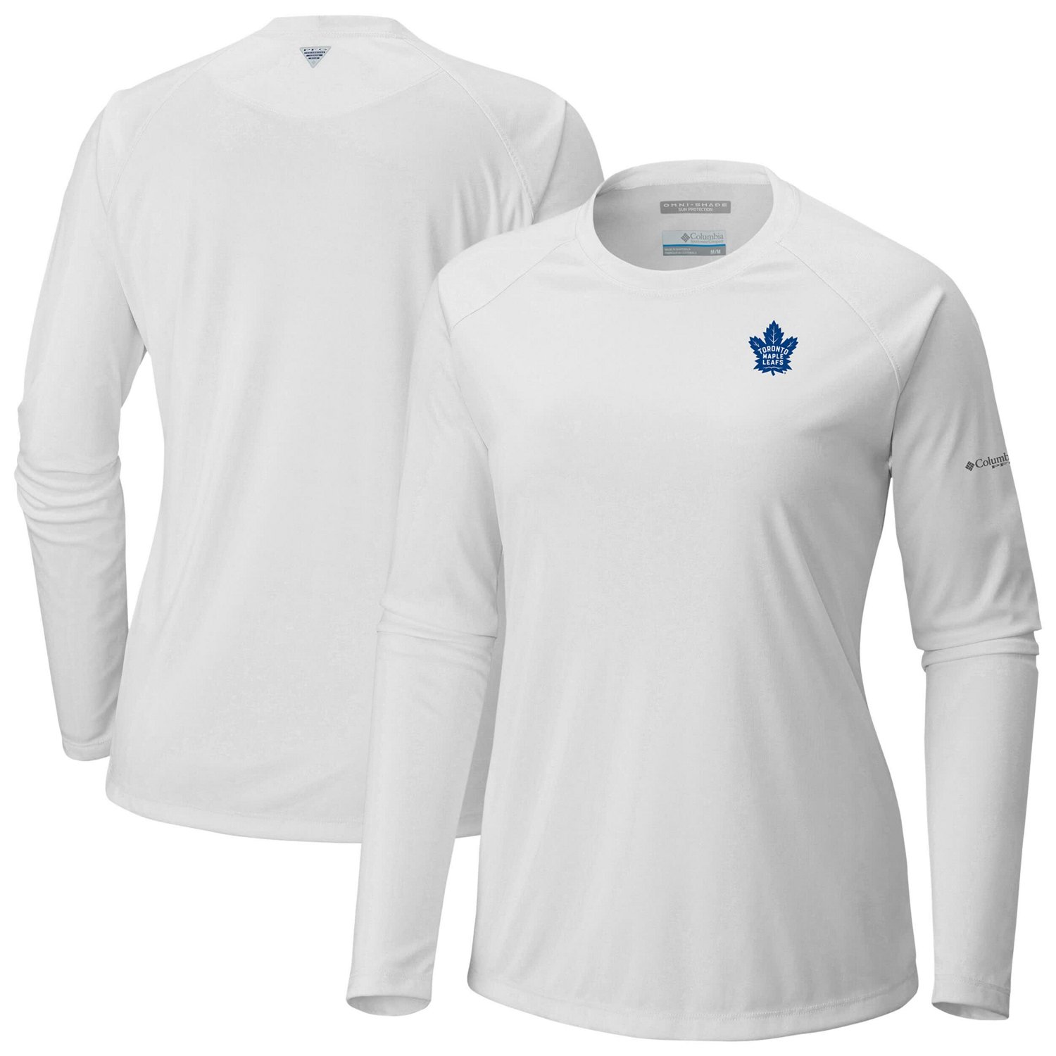 Columbia Toronto Maple Leafs Omni-Shade Tidal Tee II Raglan Long Sleeve T-Shirt - view number 1