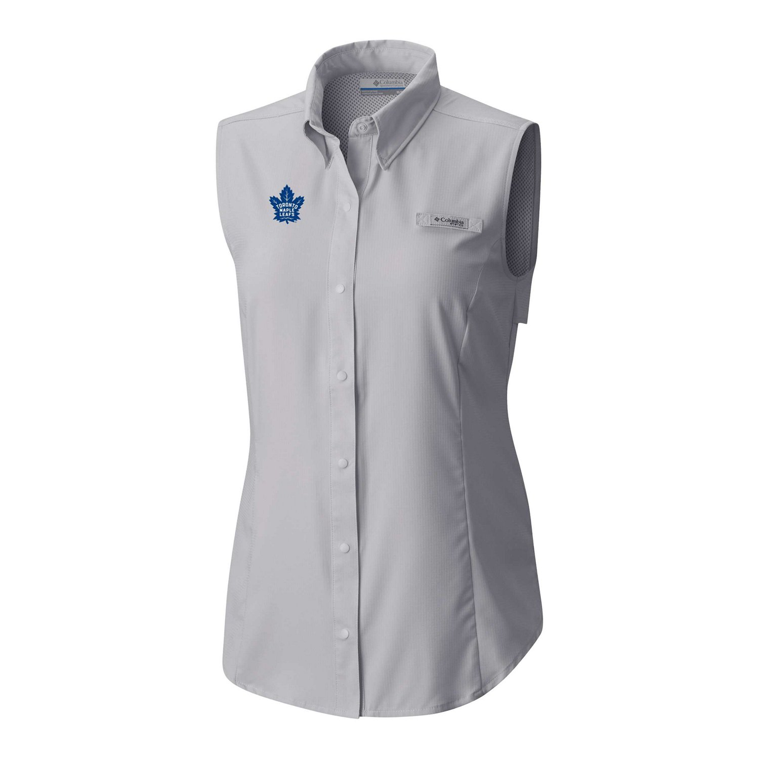 Columbia Toronto Maple Leafs Tamiami Omni-Shade Sleeveless Button-Up Shirt - view number 2