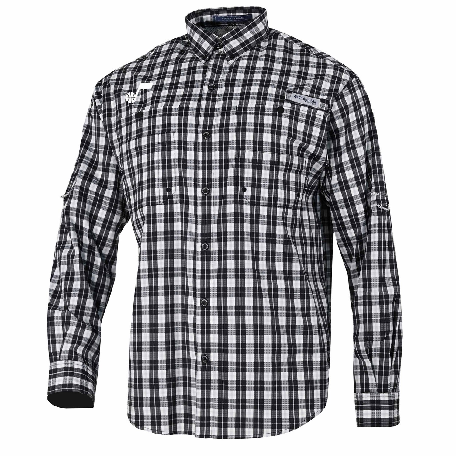 Columbia Utah Jazz Super Tamiami Omni-Shade Long Sleeve Button-Down Shirt - view number 2