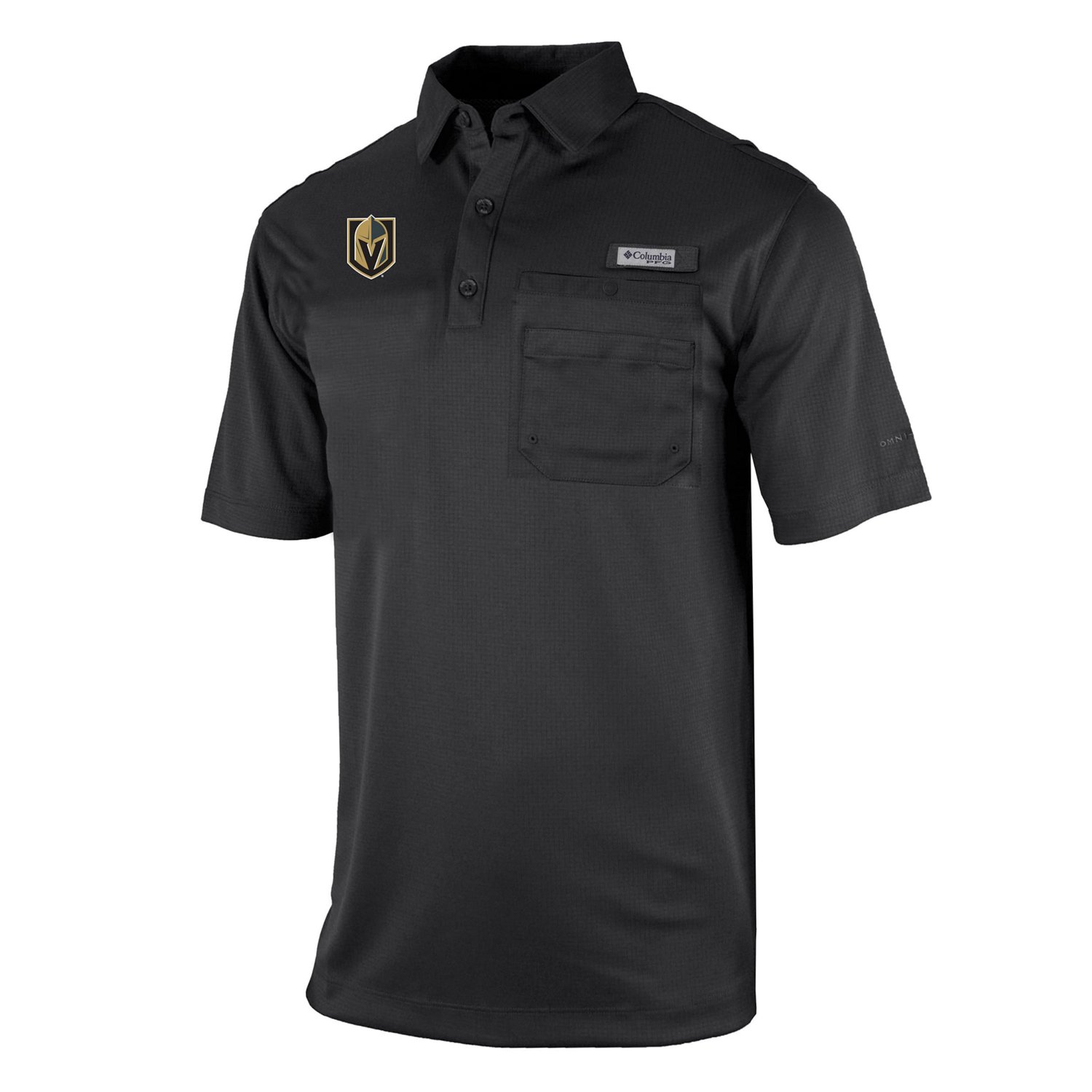 Columbia Vegas Golden Knights Flycaster Omni-Wick Pocket Polo - view number 2