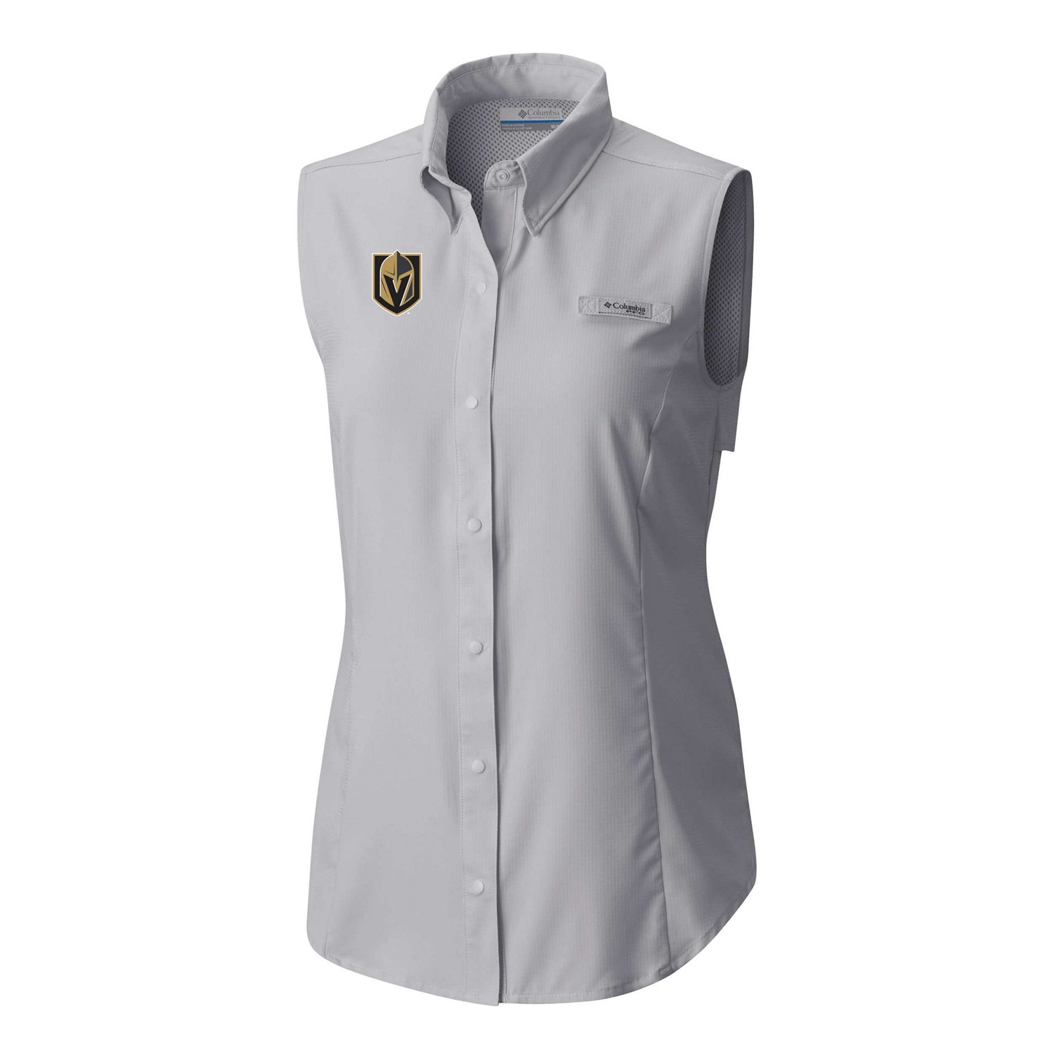 Columbia Vegas Golden Knights Tamiami Omni-Shade Sleeveless Button-Up Shirt                                                      - view number 2