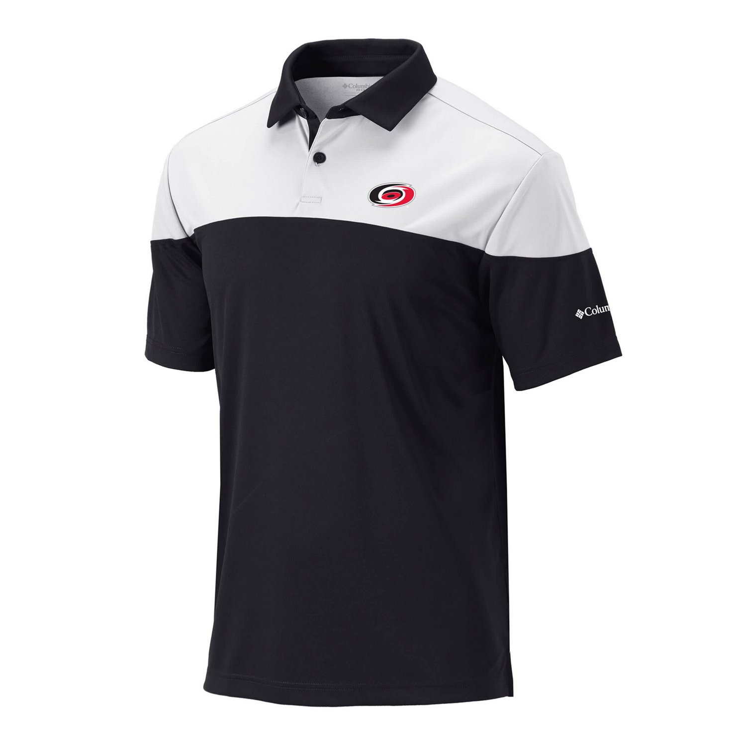 Columbia White Carolina Hurricanes Best Ball Omni-Wick Polo - view number 2