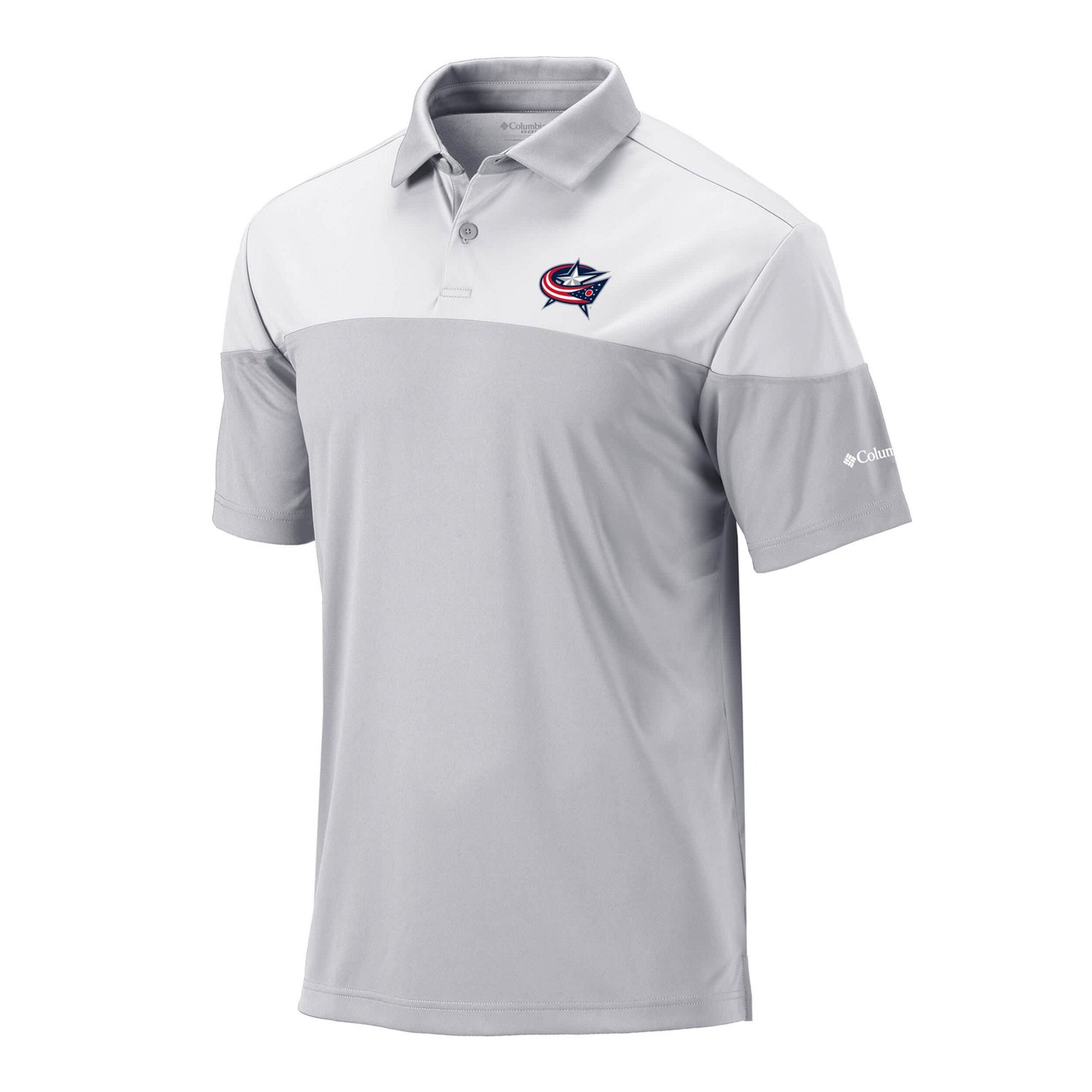 Columbia White Columbus Blue Jackets Best Ball Omni-Wick Polo - view number 2