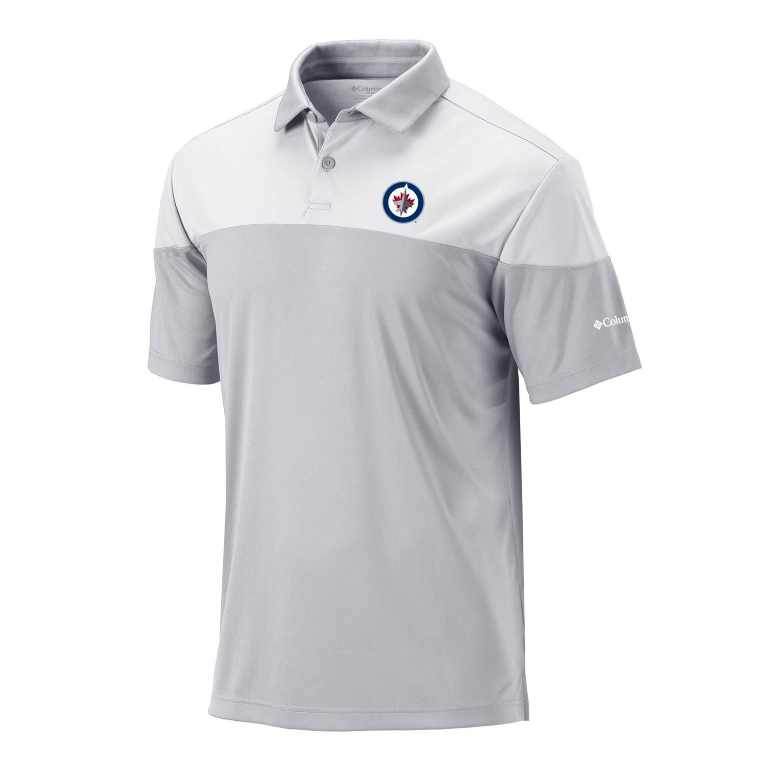 Columbia White Winnipeg Jets Best Ball Omni-Wick Polo - view number 2