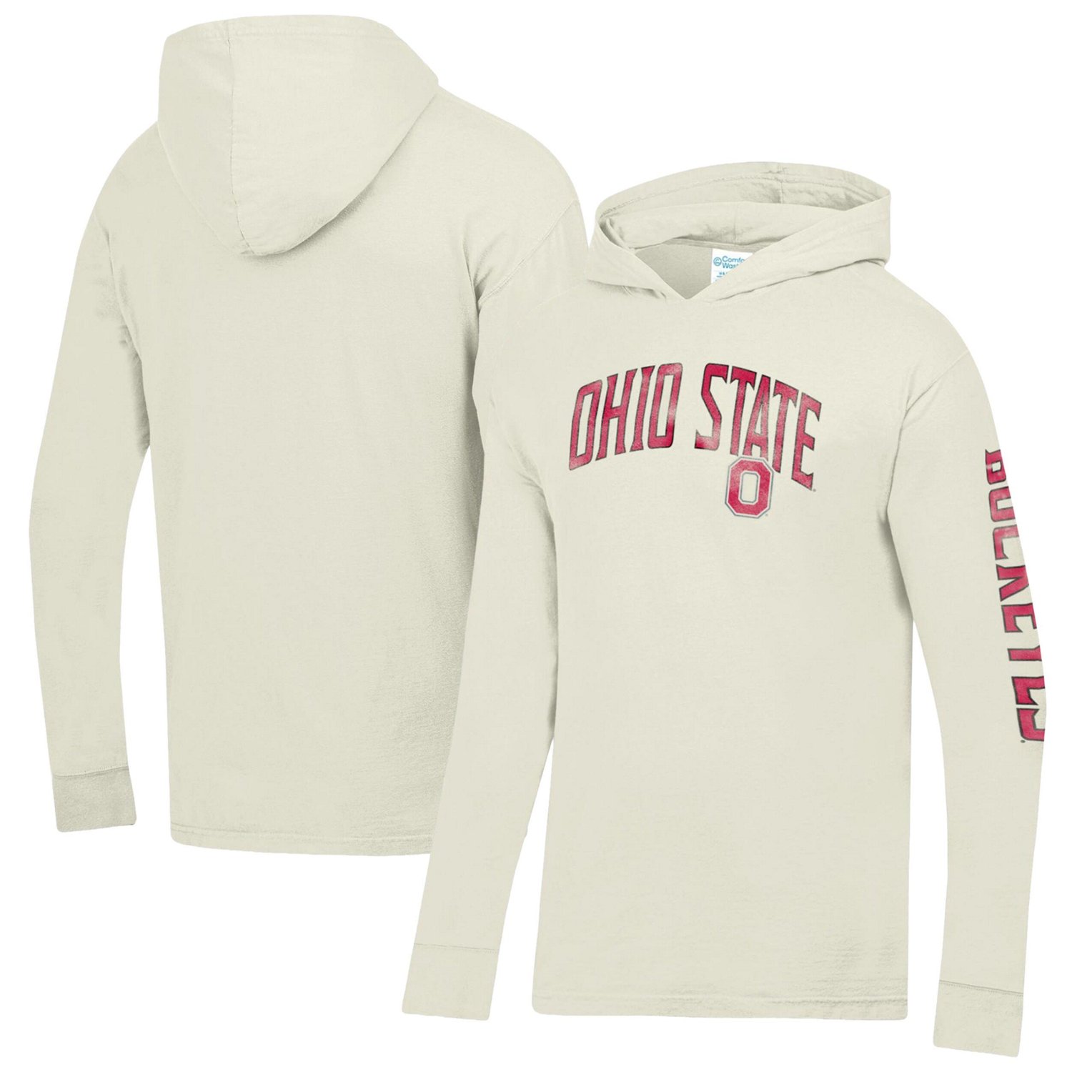 ComfortWash Ohio State Buckeyes Long Sleeve Hooded T-Shirt