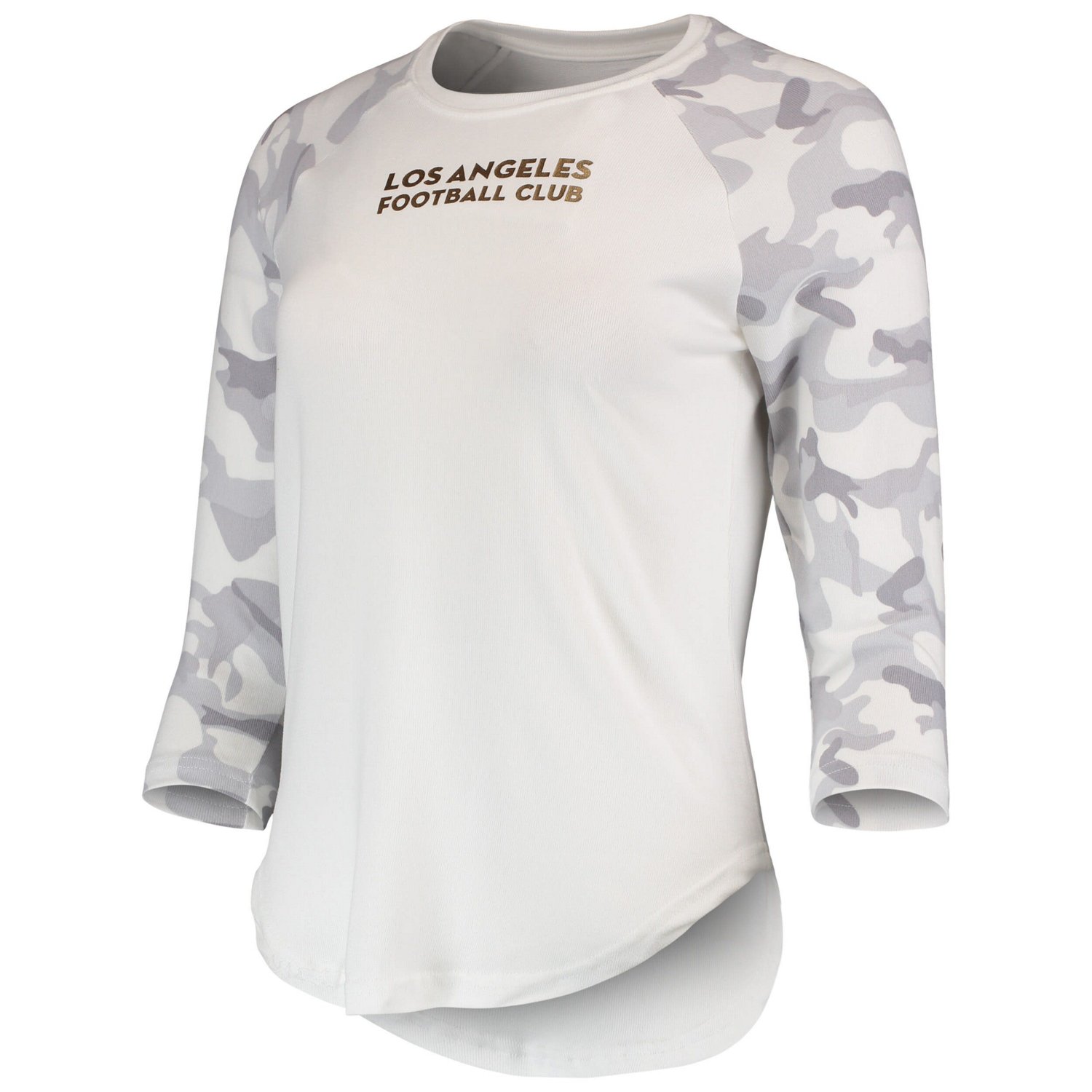Concepts Sport /Gray LAFC Composite 3/4-Sleeve Raglan Top - view number 2