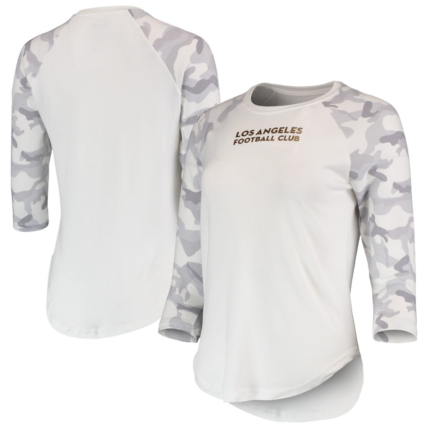 Concepts Sport /Gray LAFC Composite 3/4-Sleeve Raglan Top - view number 1
