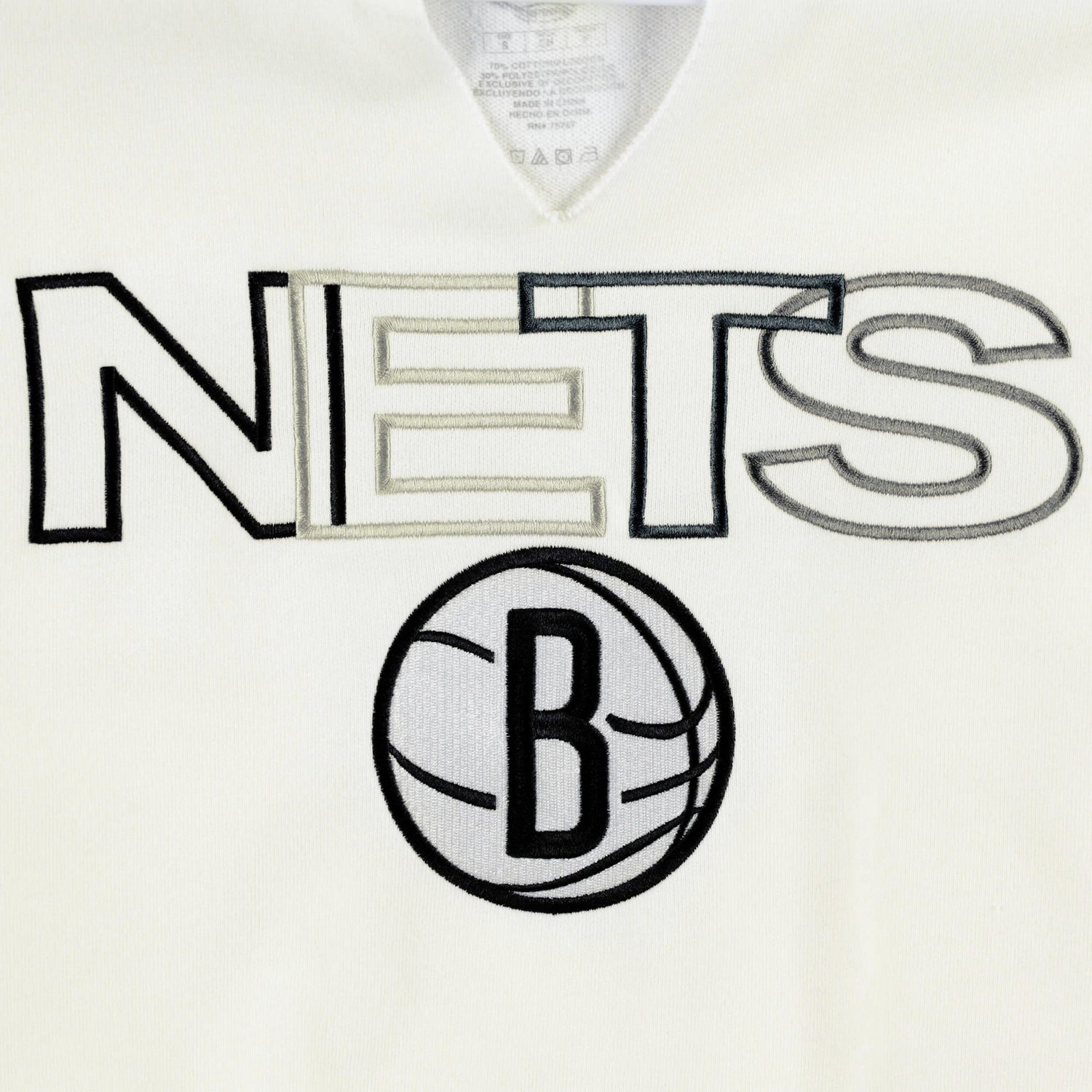 Concepts Sport Brooklyn Nets Sunray Notch Neck Long Sleeve T-Shirt                                                               - view number 4