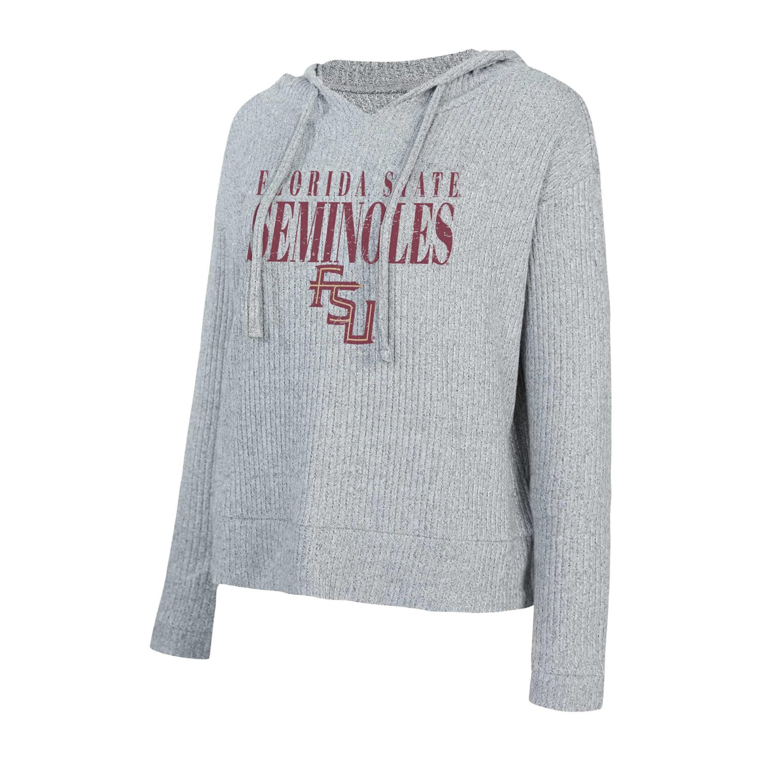 Concepts Sport Florida State Seminoles Juniper Soft Modest Cropped Long Sleeve Hoodie T-Shirt - view number 2