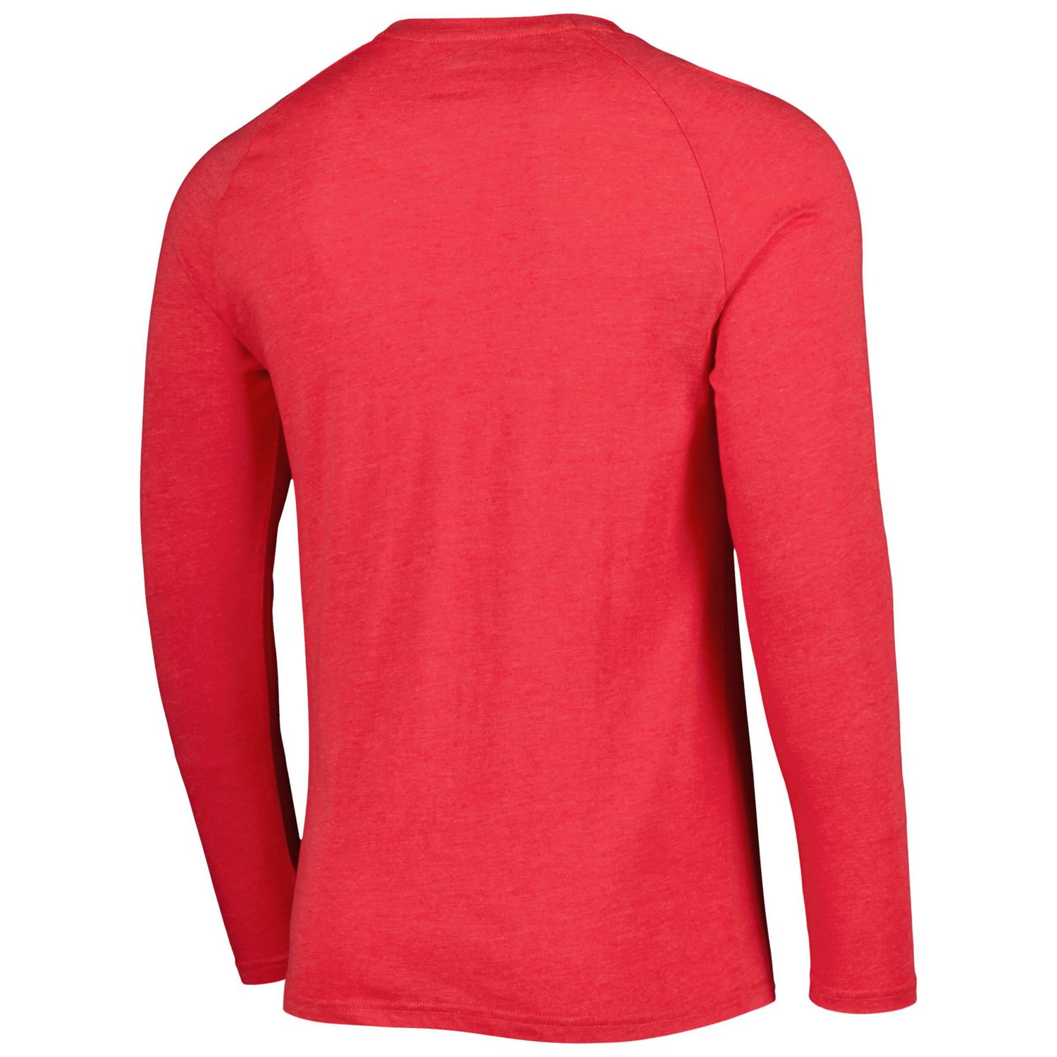 Concepts Sport Heathered Chicago Bulls Left Chest Henley Raglan Long Sleeve T-Shirt                                              - view number 3