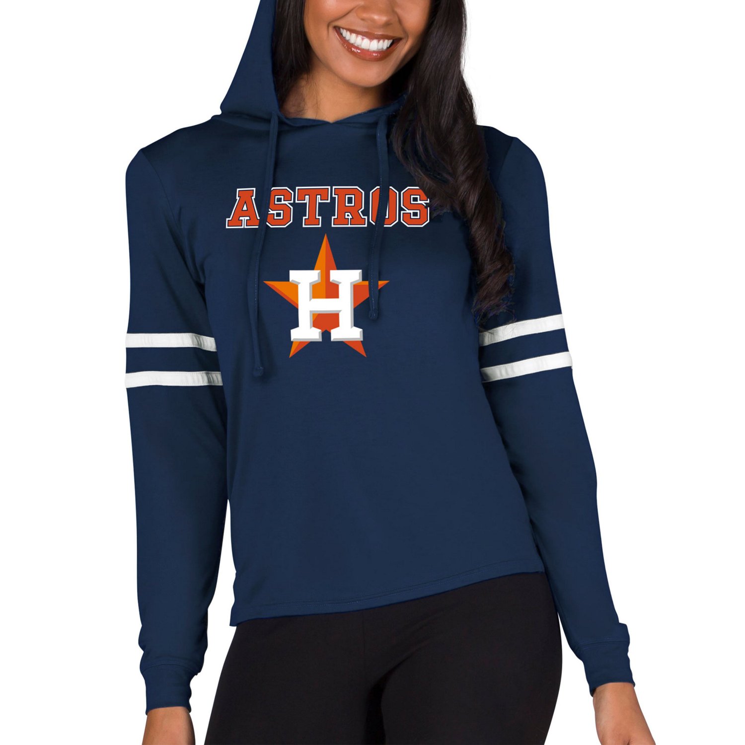 Concepts Sport Houston Astros Marathon Lightweight Lounge Pullover Hoodie