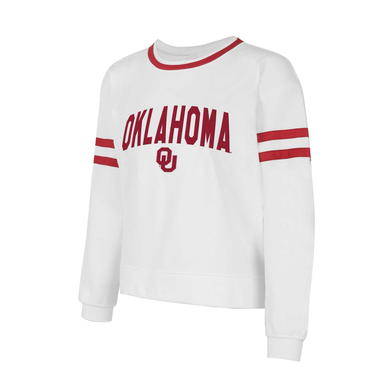 Concepts Sport Oklahoma Sooners Borough French Terry Arch Over Long Sleeve T-Shirt                                               - view number 2