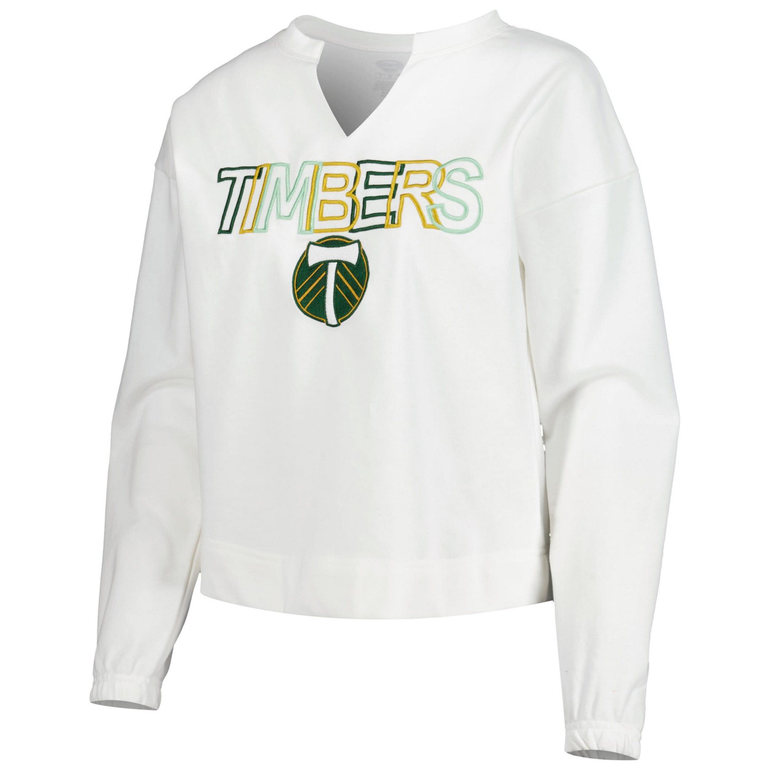 Concepts Sport Portland Timbers Sunray Notch Neck Long Sleeve T-Shirt - view number 2