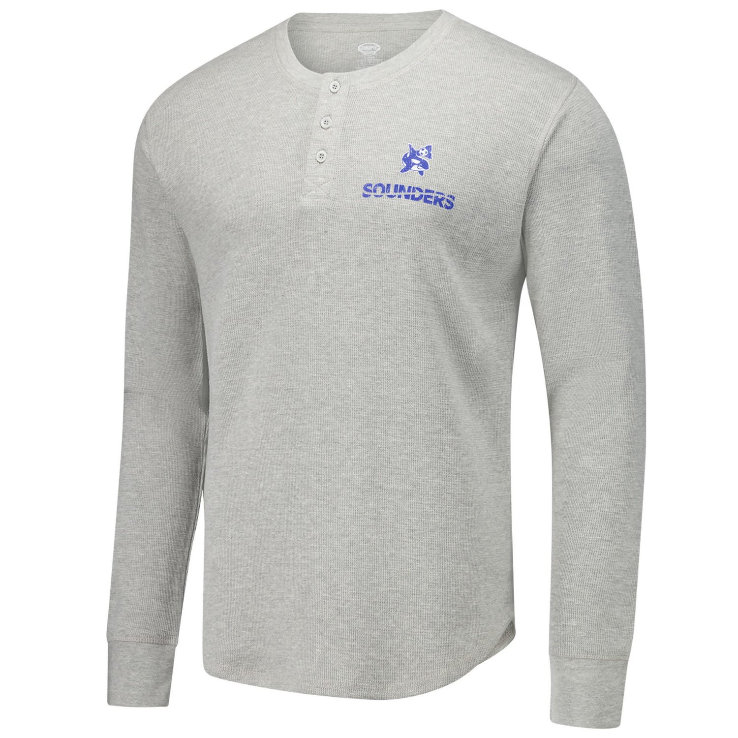 Concepts Sport Seattle Sounders FC Region Thermal Knit Henley Long Sleeve T-Shirt - view number 2