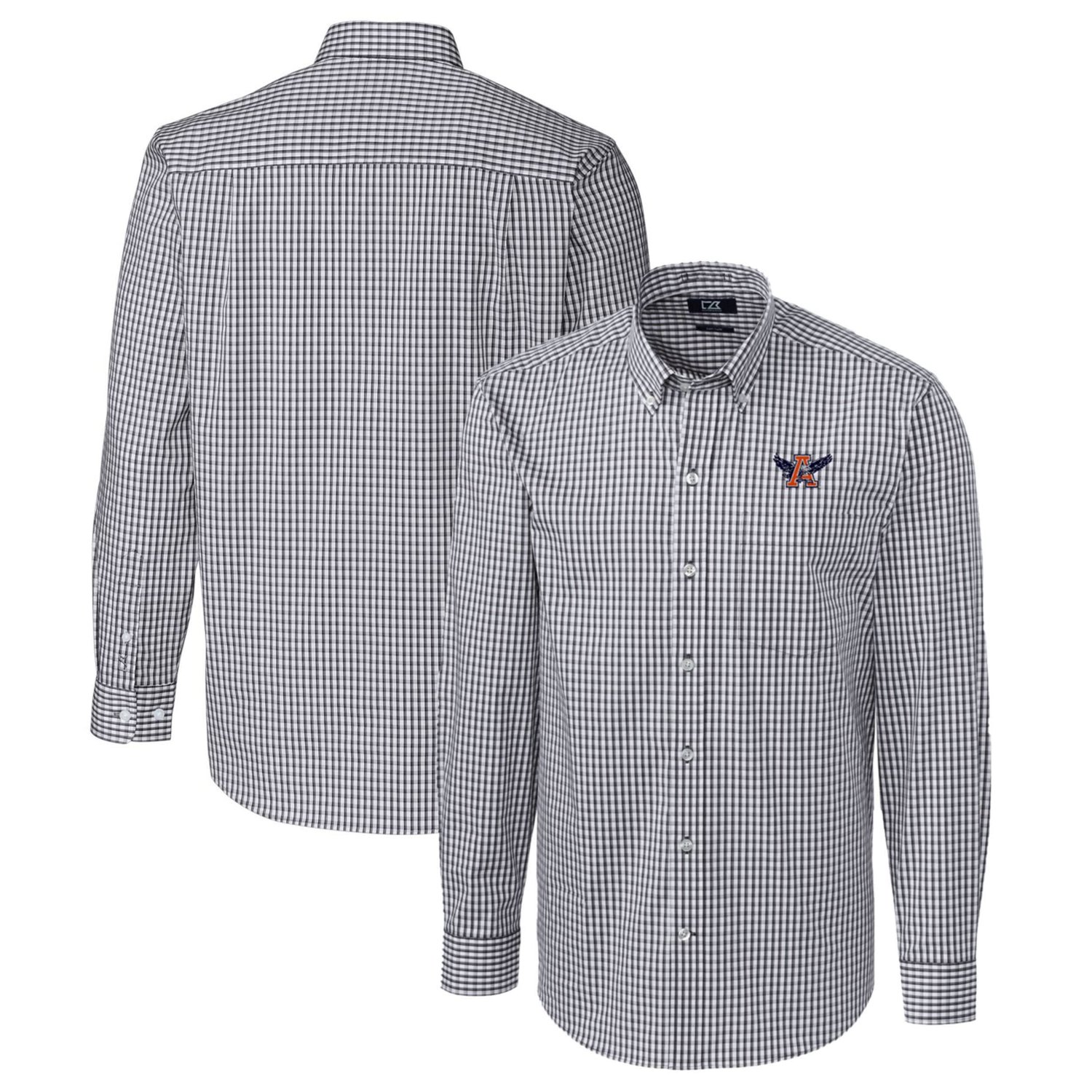 Cutter  Buck Auburn Tigers Easy Care Stretch Gingham Long Sleeve Button-Down Shirt - view number 1