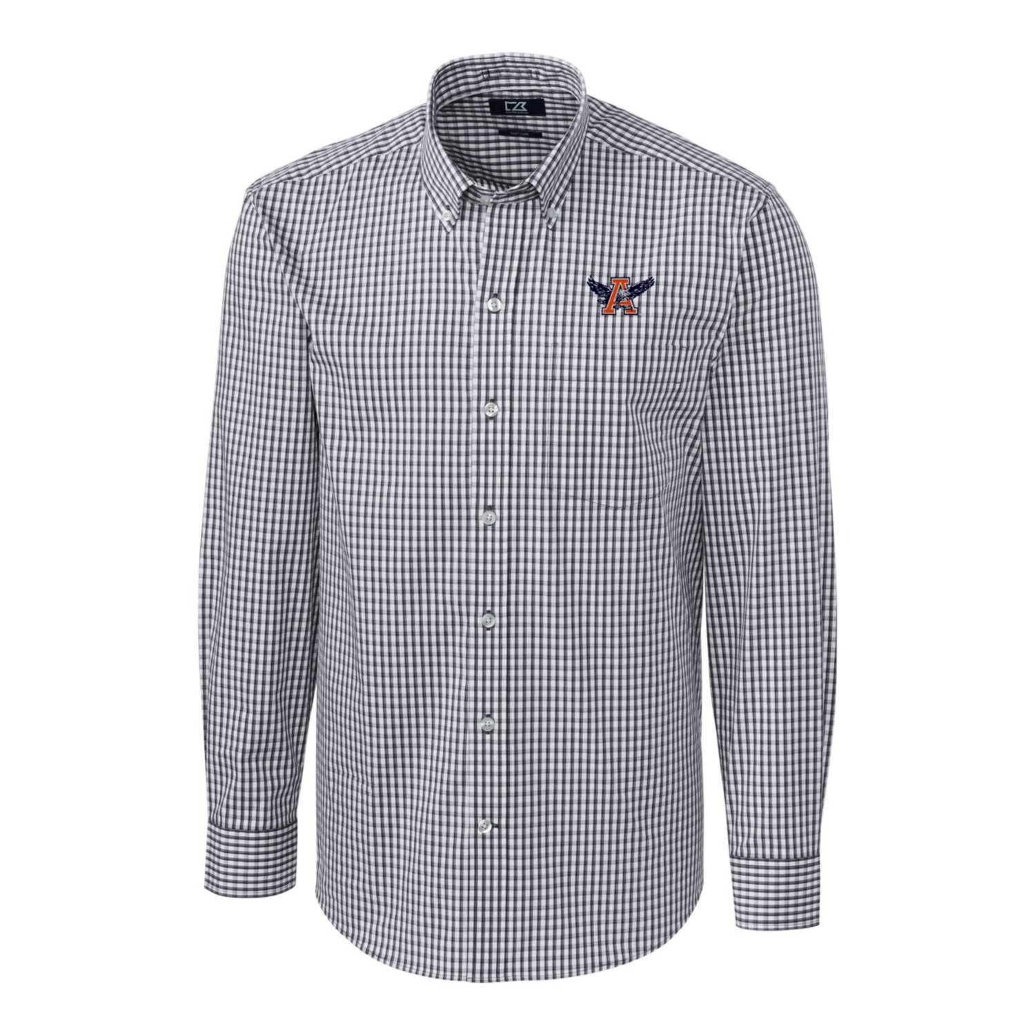 Cutter  Buck Auburn Tigers Easy Care Stretch Gingham Long Sleeve Button-Down Shirt - view number 2