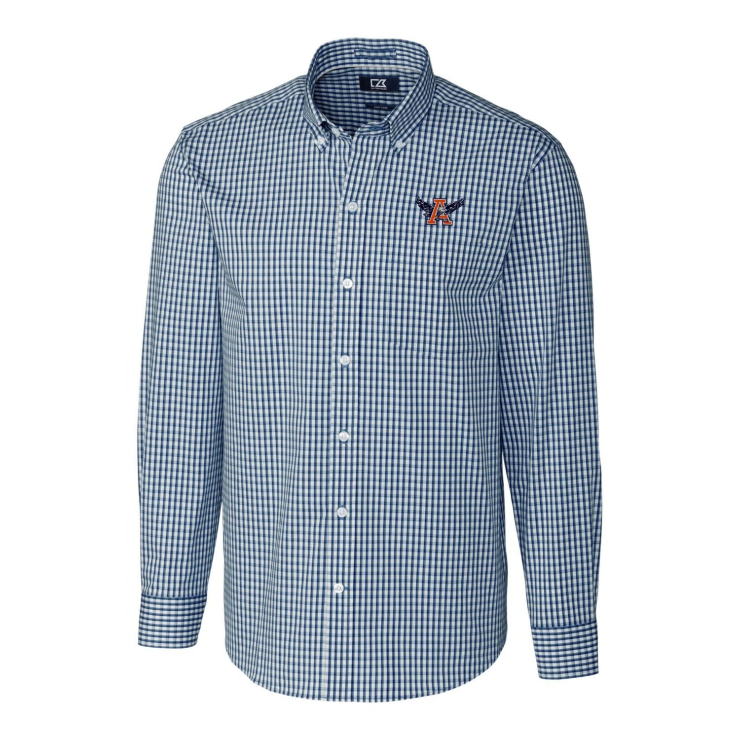 Cutter  Buck Auburn Tigers Easy Care Stretch Gingham Long Sleeve Button-Down Shirt - view number 2