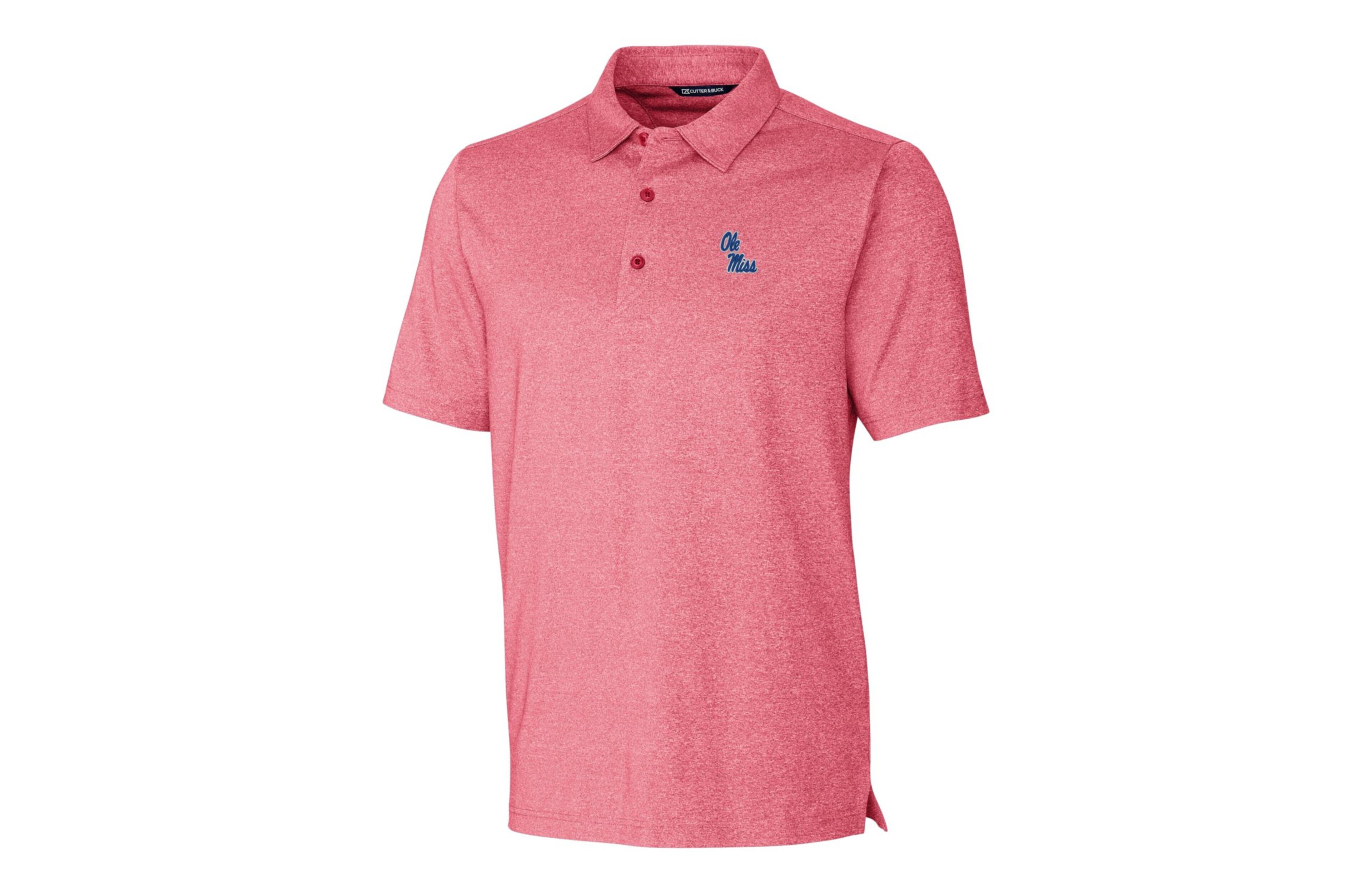Cutter  Buck Heather Ole Miss Rebels Forge Stretch Polo