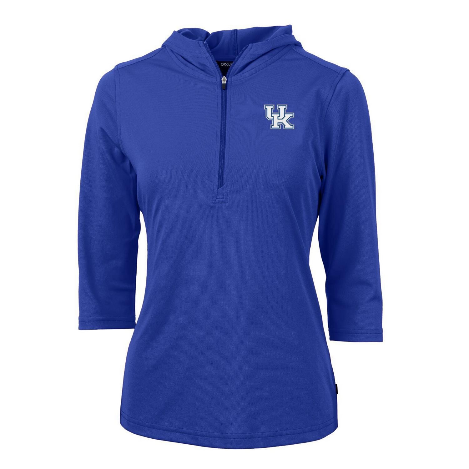 Cutter  Buck Kentucky Wildcats Virtue Eco Pique 3/4 Sleeve Half-Zip Pullover Hoodie - view number 1