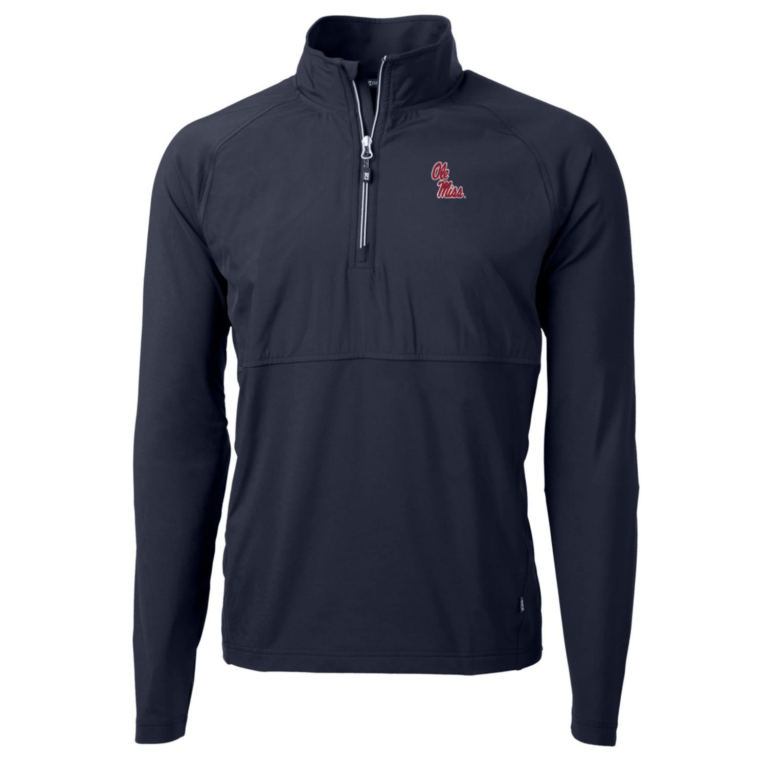 Cutter  Buck Navy Ole Miss Rebels Adapt Eco Knit Hybrid Recycled Quarter-Zip Pullover Top - view number 1