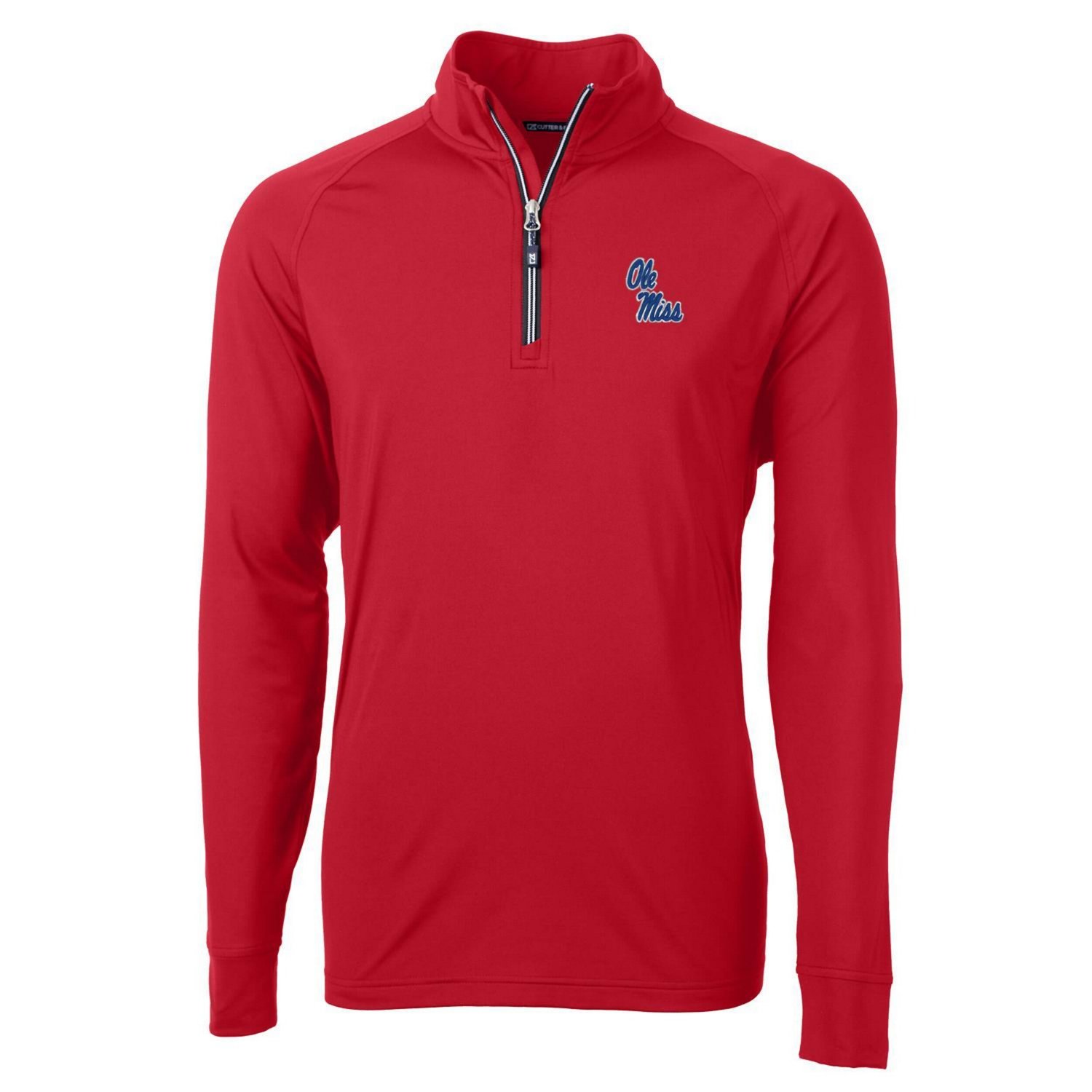 Cutter  Buck Ole Miss Rebels Adapt Eco Knit Quarter-Zip Pullover Jacket                                                          - view number 1
