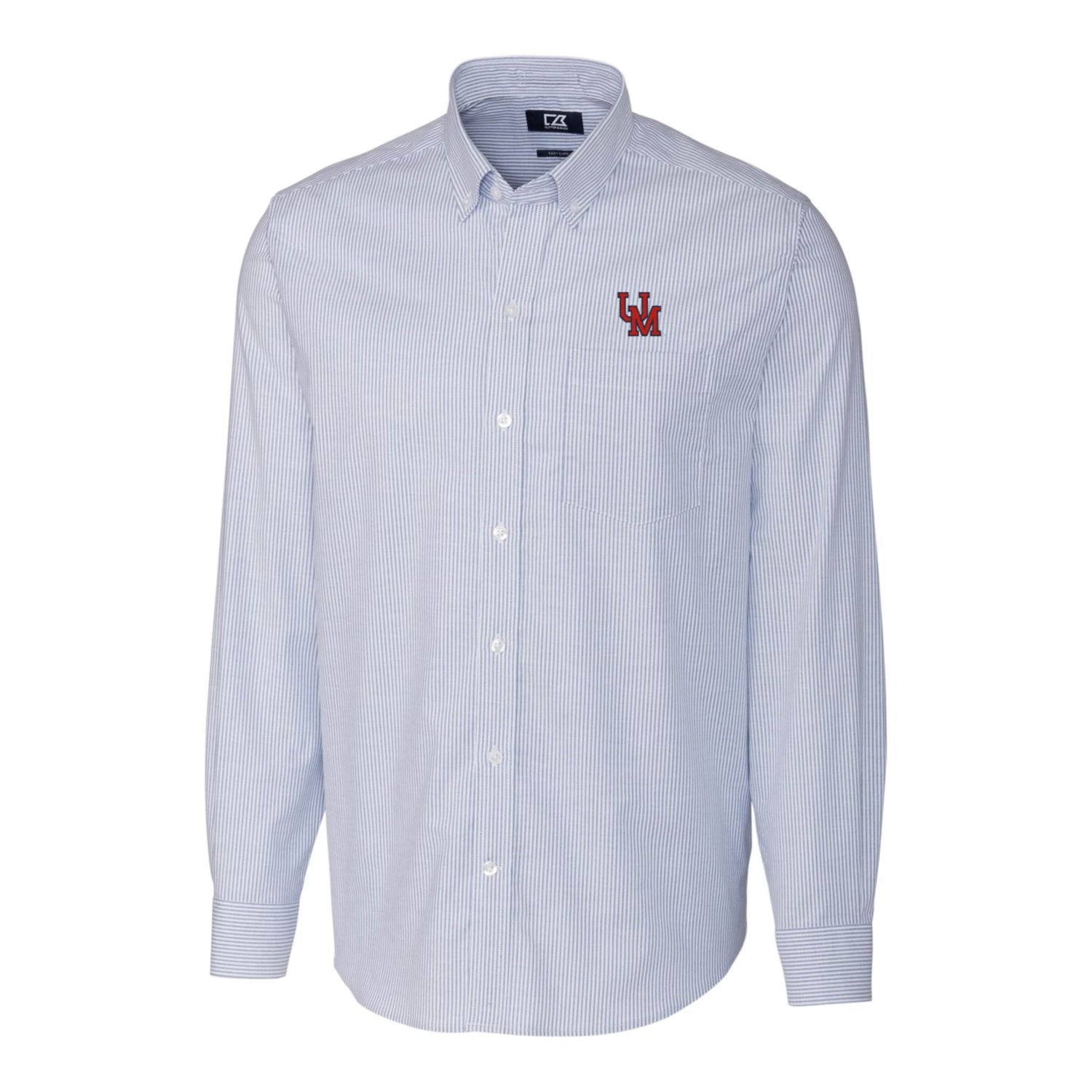 Cutter  Buck Ole Miss Rebels Vault Stretch Oxford Stripe Long Sleeve Button-Down Shirt - view number 2