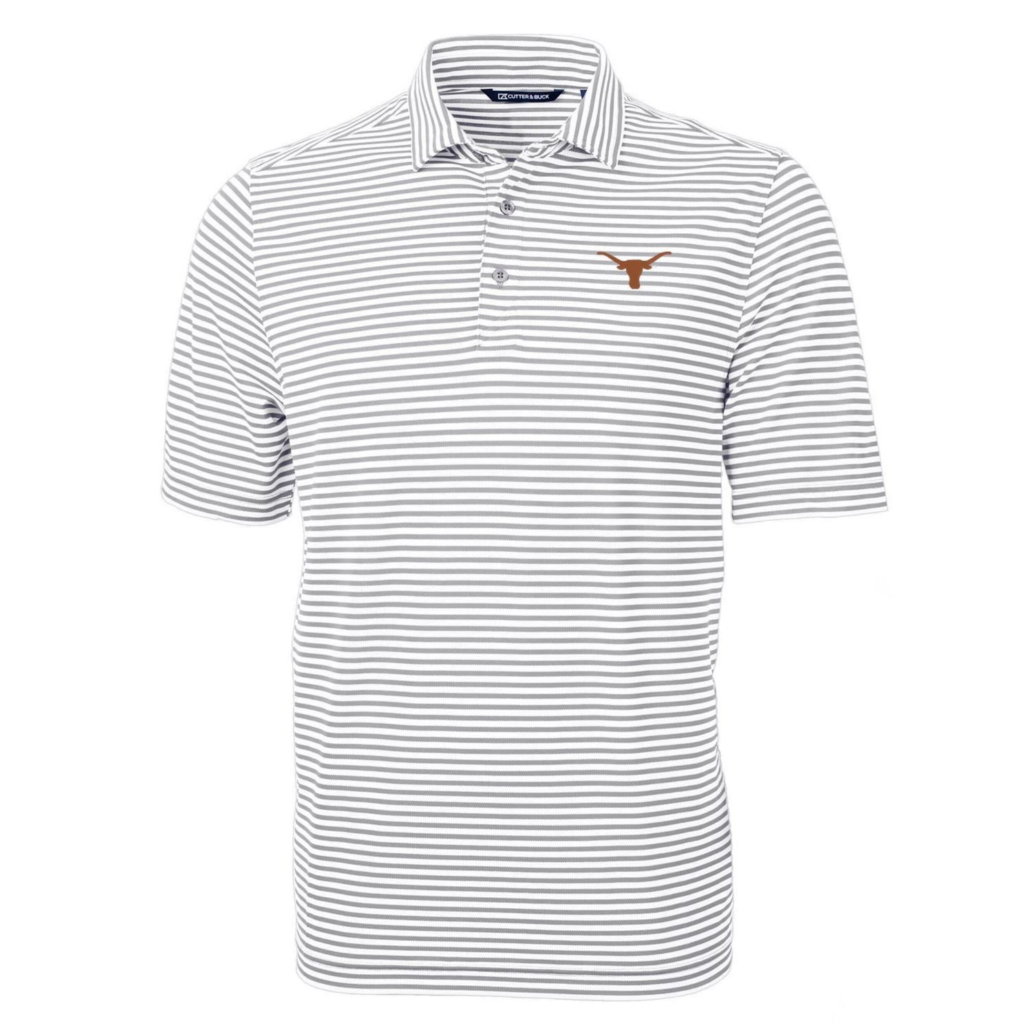 Cutter  Buck Texas Longhorns Virtue Eco Pique Stripe Recycled Polo - view number 1