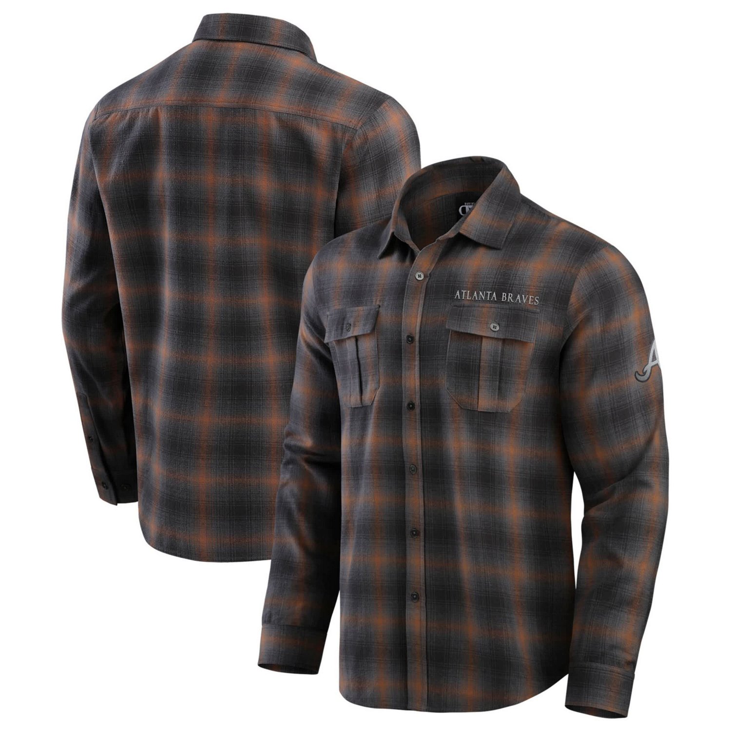 Darius Rucker Collection by Fanatics Atlanta Braves Classic Flannel Long Sleeve Button-Up Shirt