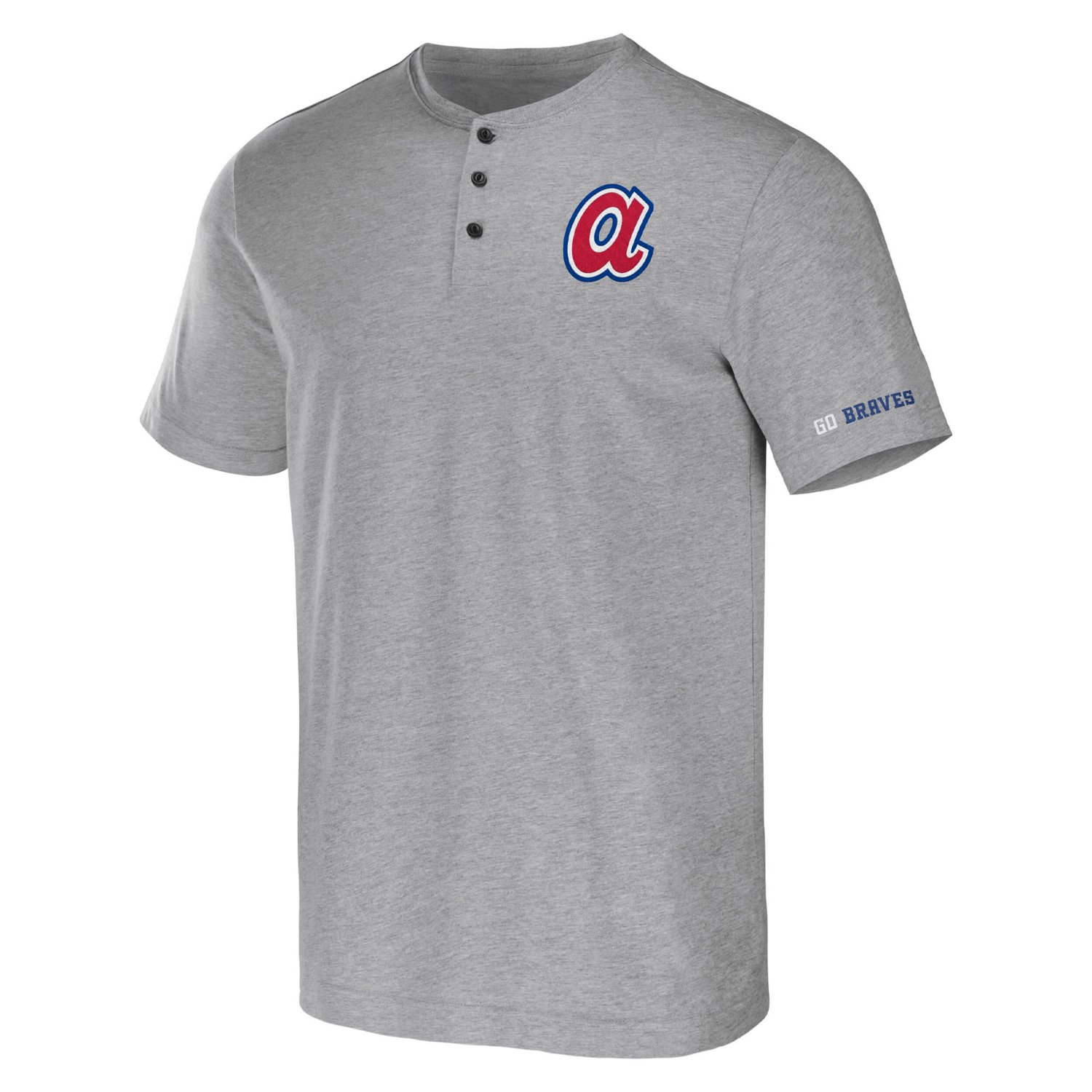 Darius Rucker Collection by Fanatics Atlanta Braves Henley T-Shirt - view number 2