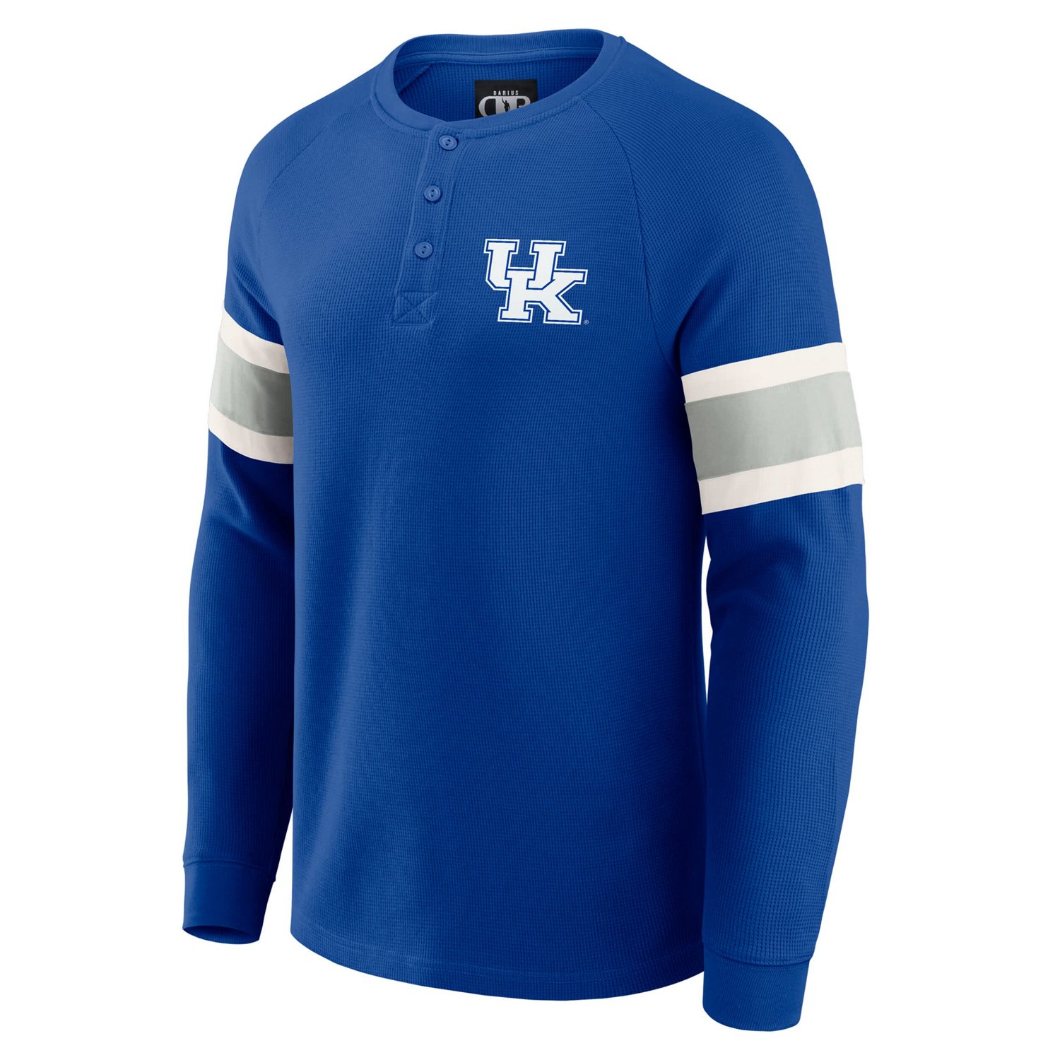 Darius Rucker Collection by Fanatics Kentucky Wildcats Waffle-Knit Raglan Long Sleeve Henley T-Shirt - view number 2