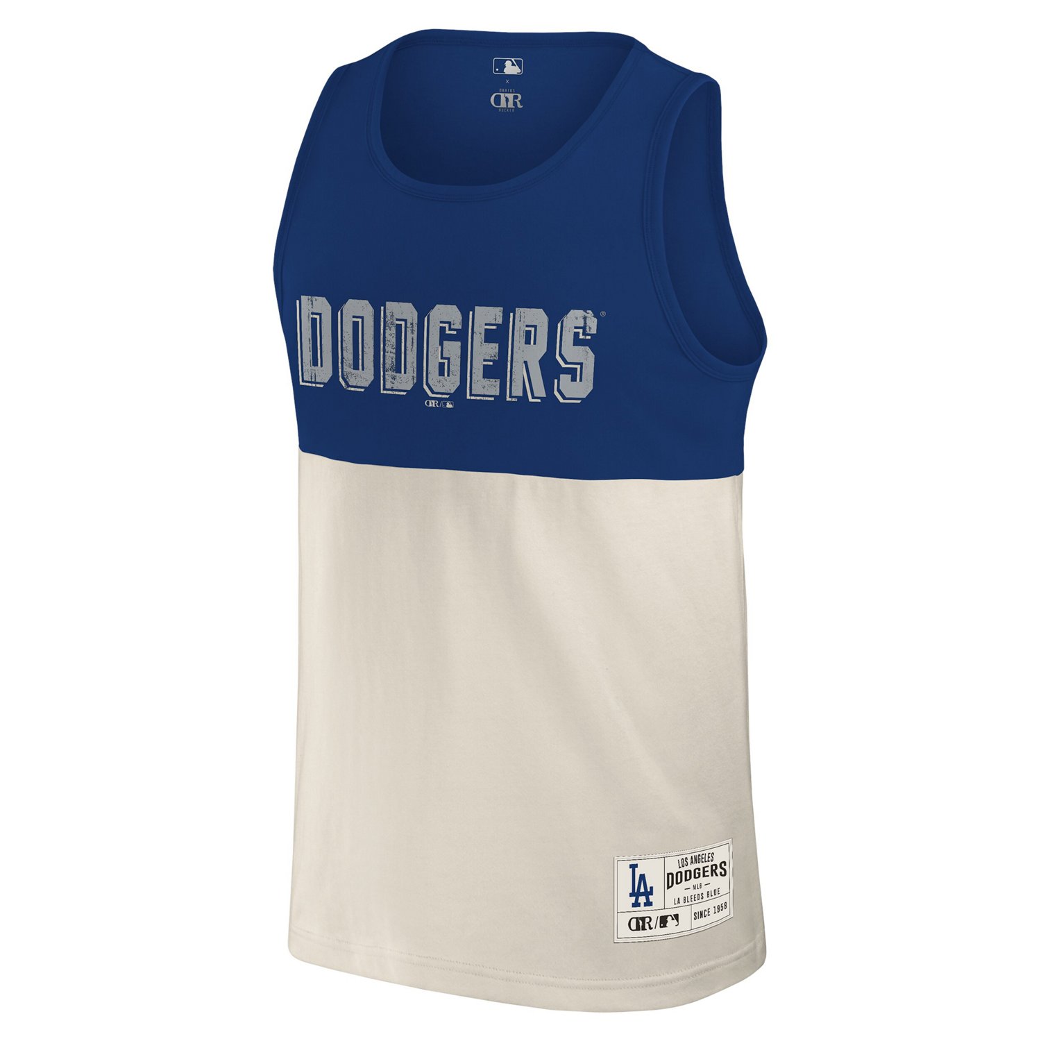 Darius Rucker Collection by Fanatics Los Angeles Dodgers Colorblock Tank Top - view number 2