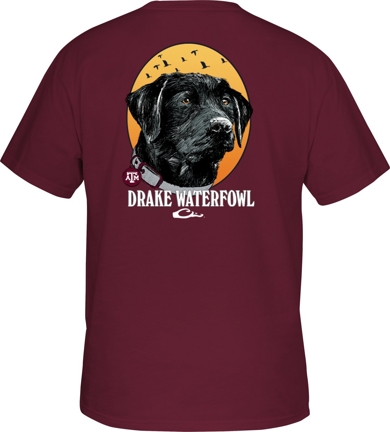 Drake Men's Texas A&M University Black Lab T-shirt - view number 1