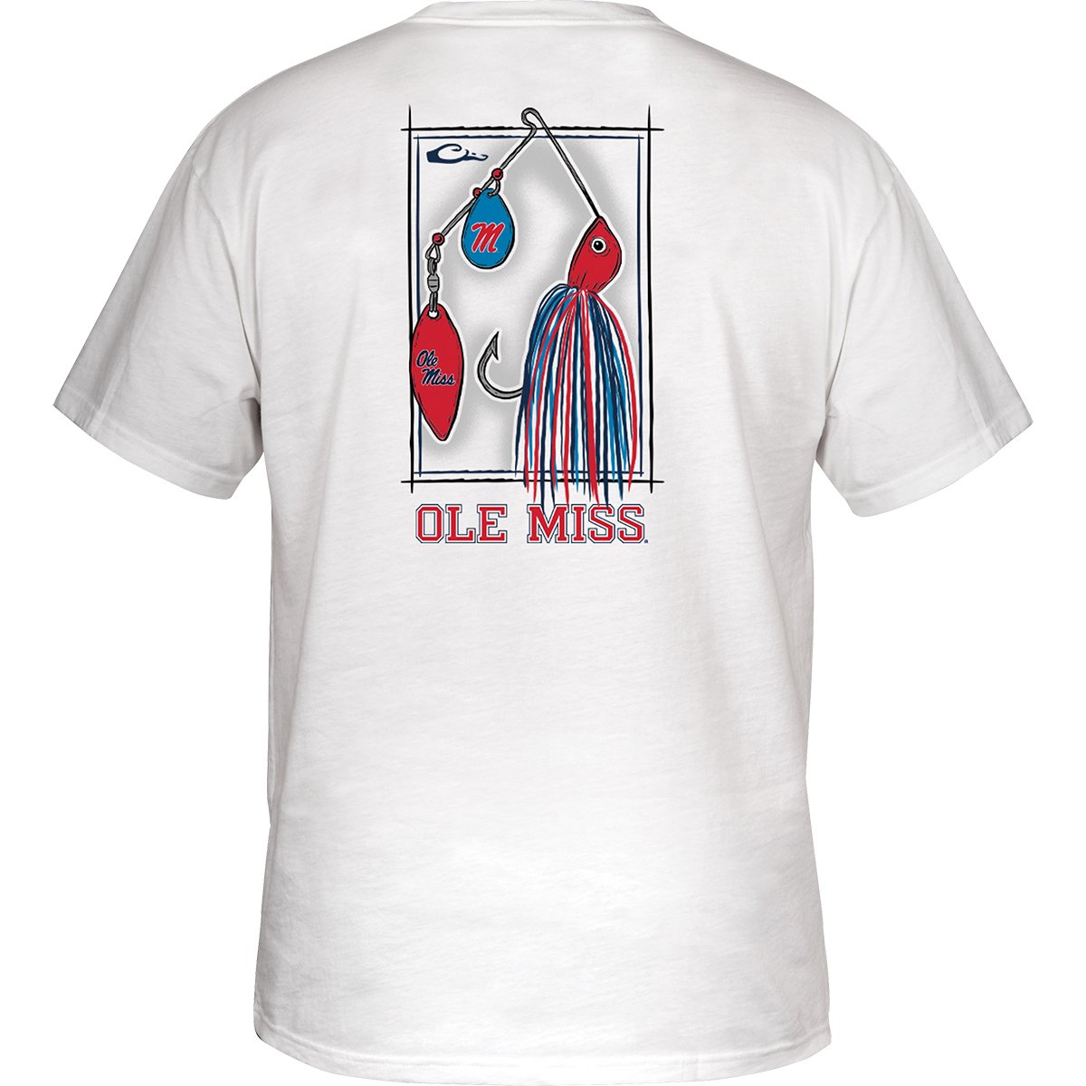 Drake Men's University of Mississippi Lure Short Sleeve T-shirt