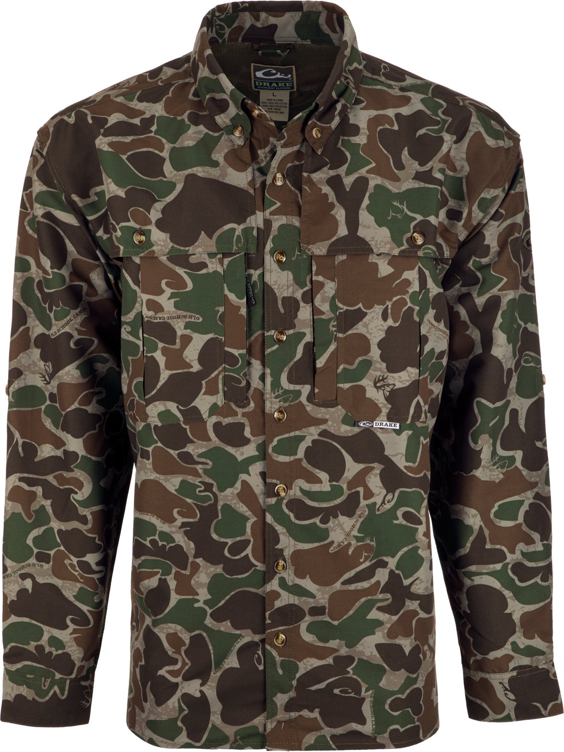 Drake Waterfowl Men's EST Camo Flyweight Wingshooter's Pattern Shirt