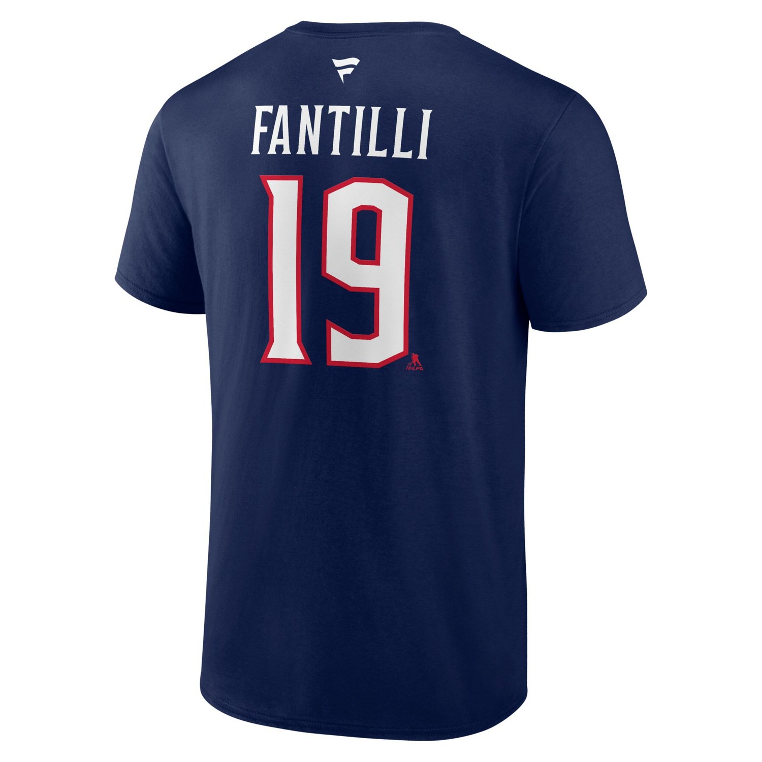 Fanatics Adam Fantilli Columbus Blue Jackets Authentic Stack Name  Number T-Shirt                                                - view number 3