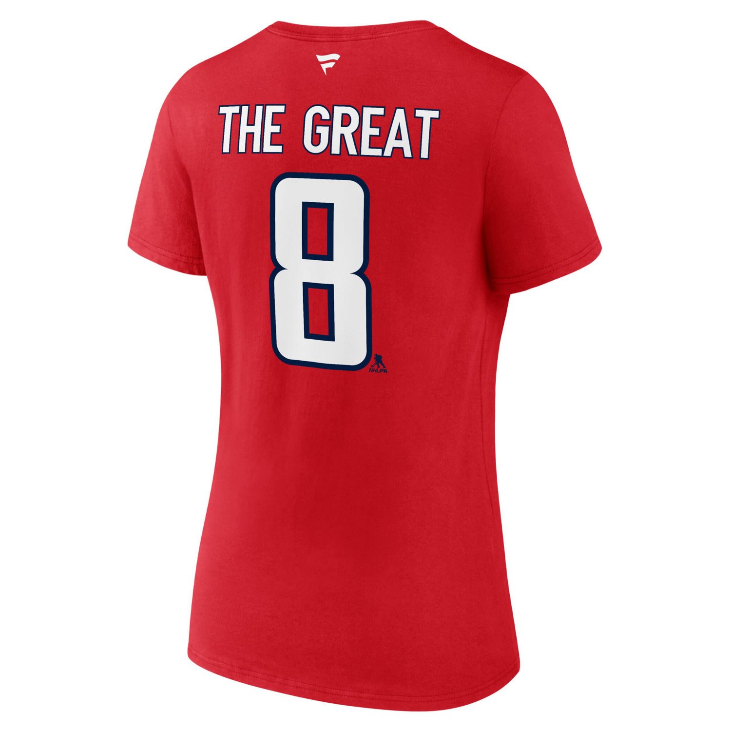 Fanatics Alexander Ovechkin Athletic Washington Capitals NHL All-Time Leading Goal Scorer The Great 8 V-Neck T-Shirt - view number 3