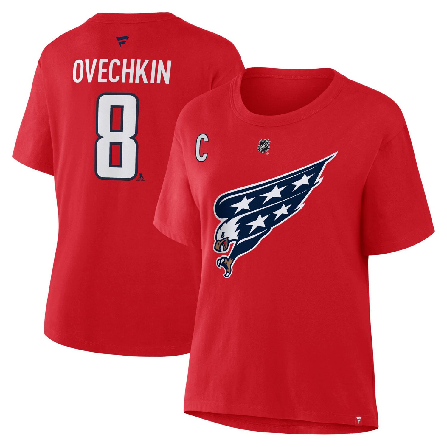 Fanatics Alexander Ovechkin Washington Capitals Authentic Stack Name  Number T-Shirt