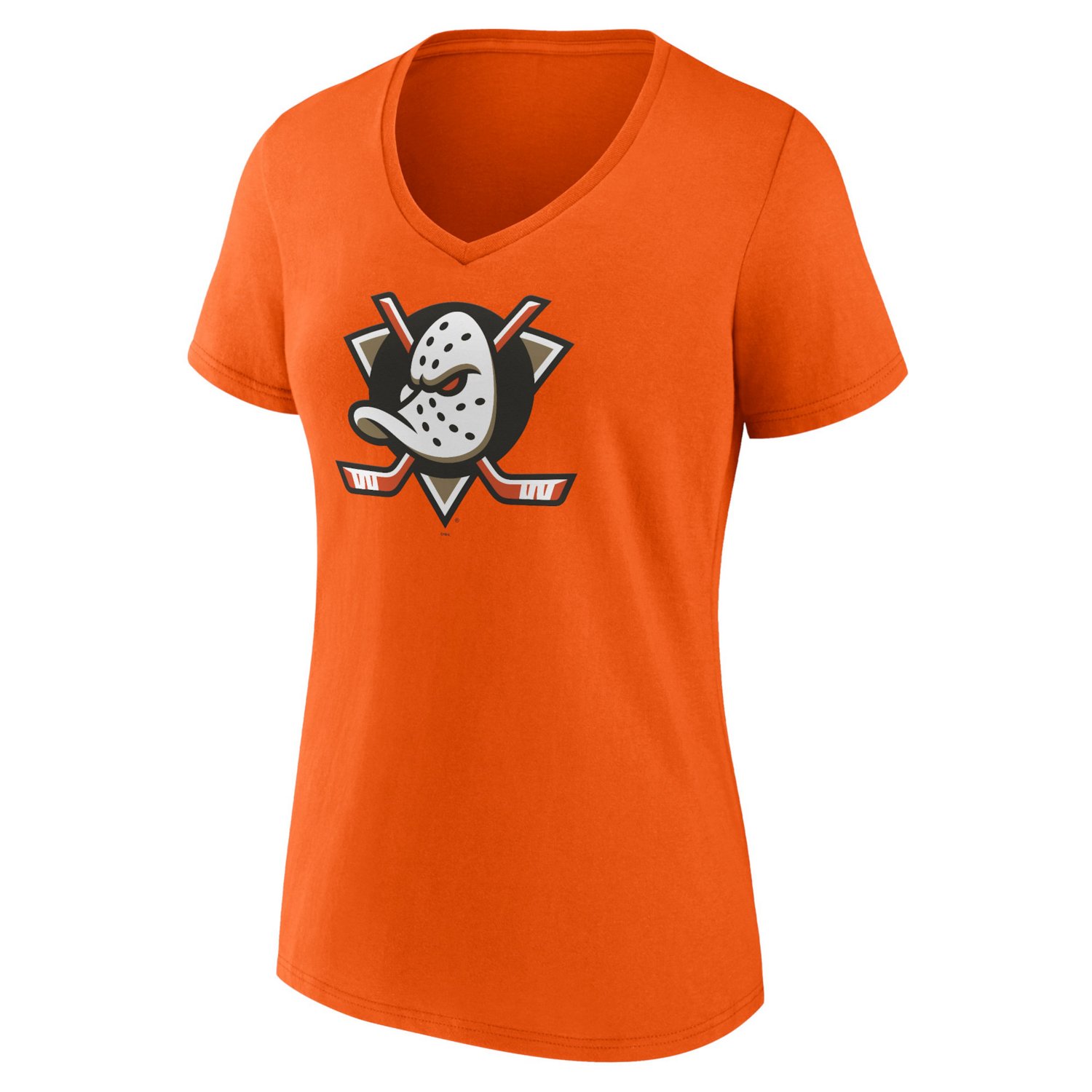 Fanatics Anaheim Ducks Primary Logo V-Neck T-Shirt                                                                               - view number 2