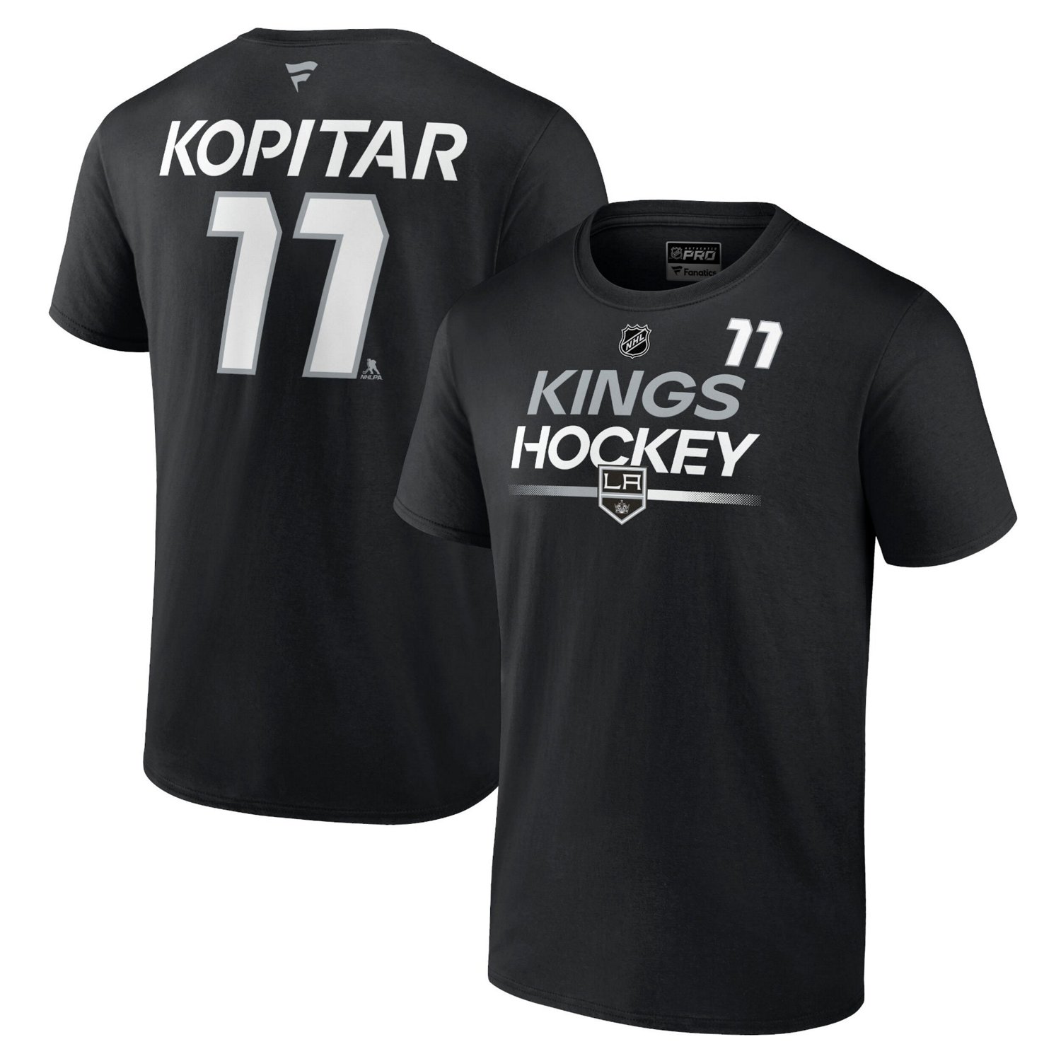 Fanatics Anze Kopitar Los Angeles Kings Authentic Pro Prime Name  Number T-Shirt                                                 - view number 1