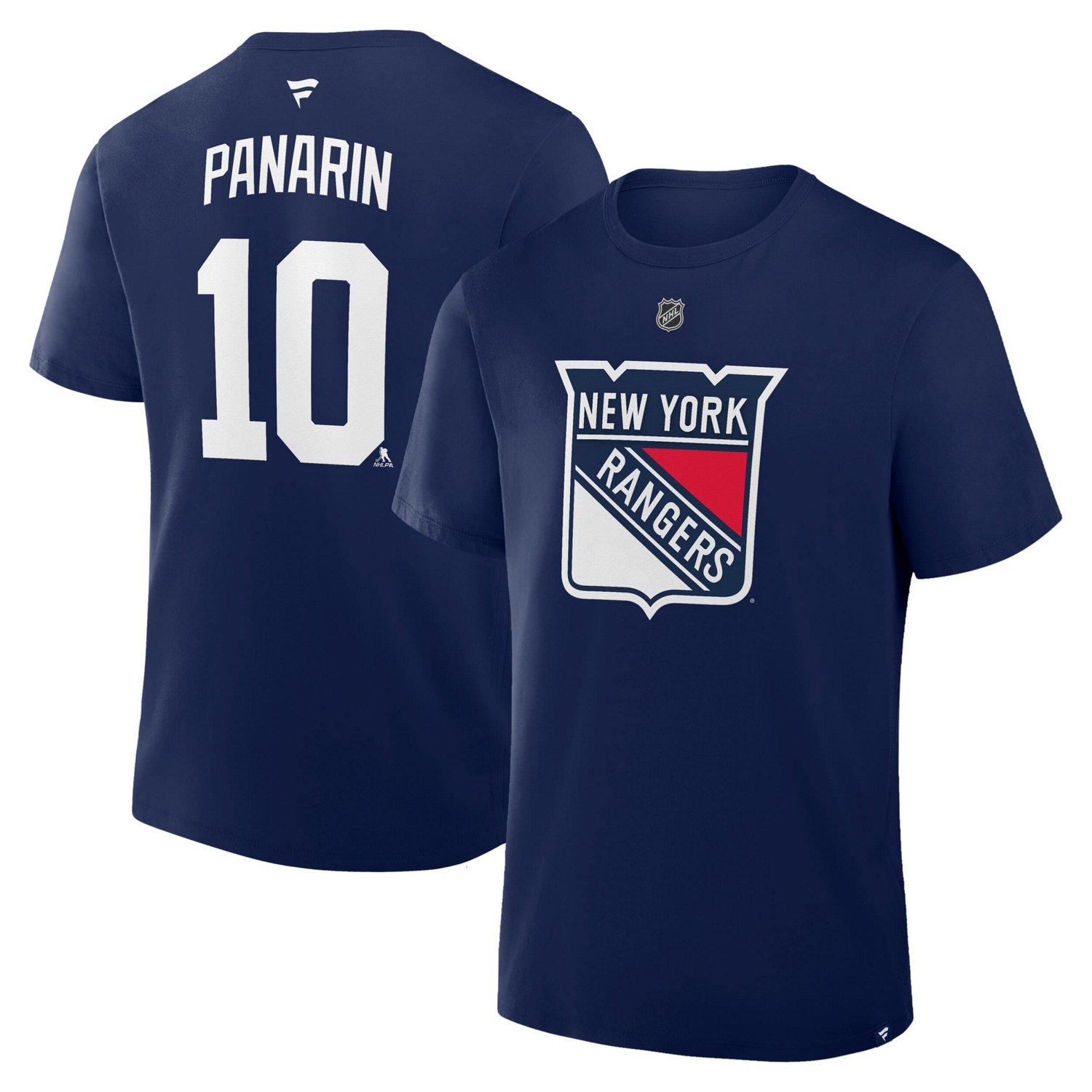 Fanatics Artemi Panarin New York Rangers Authentic Stack Name  Number T-Shirt