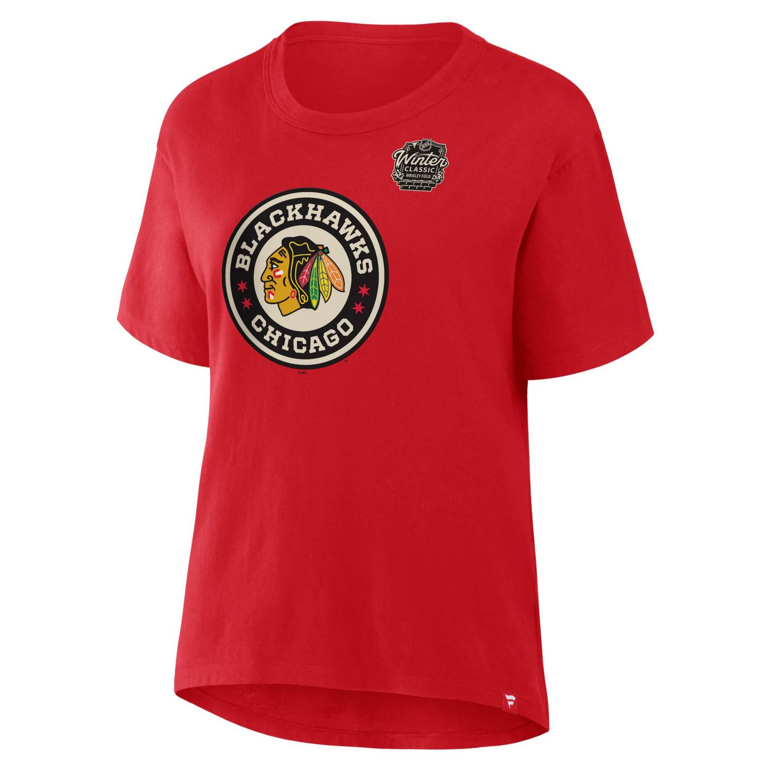 Fanatics Athletic Chicago Blackhawks 2025 Winter Classic Primary Logo T-Shirt - view number 2
