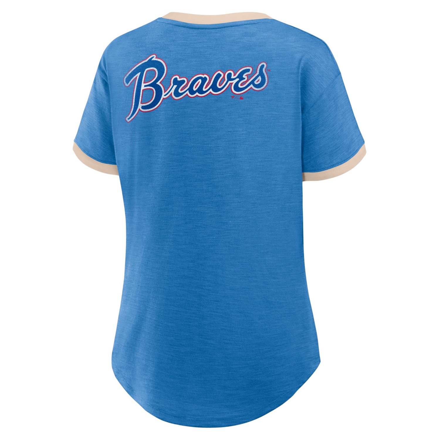 Fanatics Atlanta Braves Binge Worthy Stadium Slub V-Neck T-Shirt - view number 2