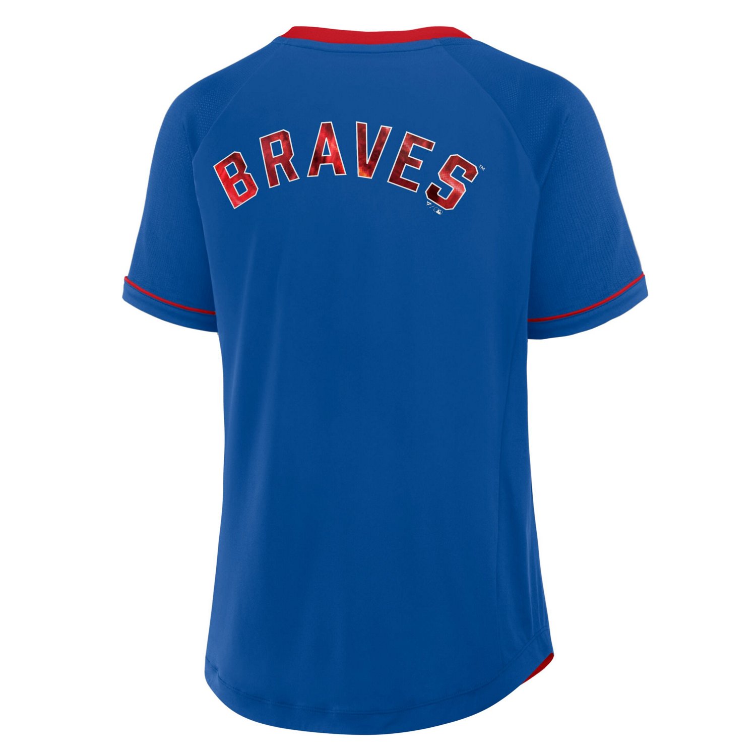 Fanatics Atlanta Braves Cooperstown Collection League Diva Raglan V-Neck T-Shirt - view number 3