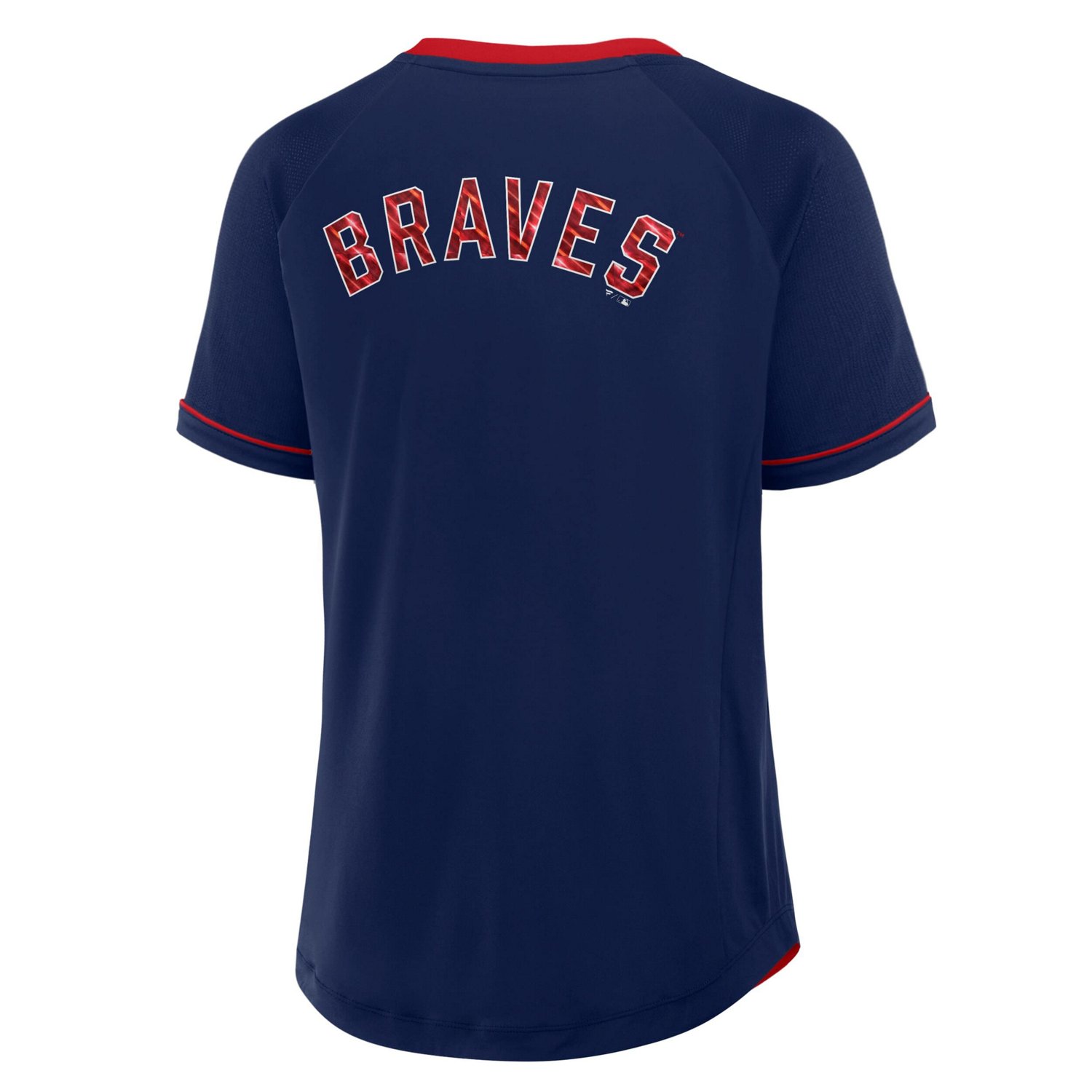 Fanatics Atlanta Braves League Diva Star Raglan V-Neck T-Shirt - view number 3