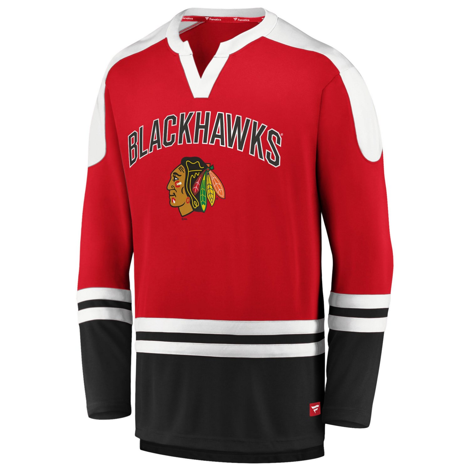 Fanatics Black Chicago Blackhawks Iconic Slapshot Long Sleeve T-Shirt - view number 2