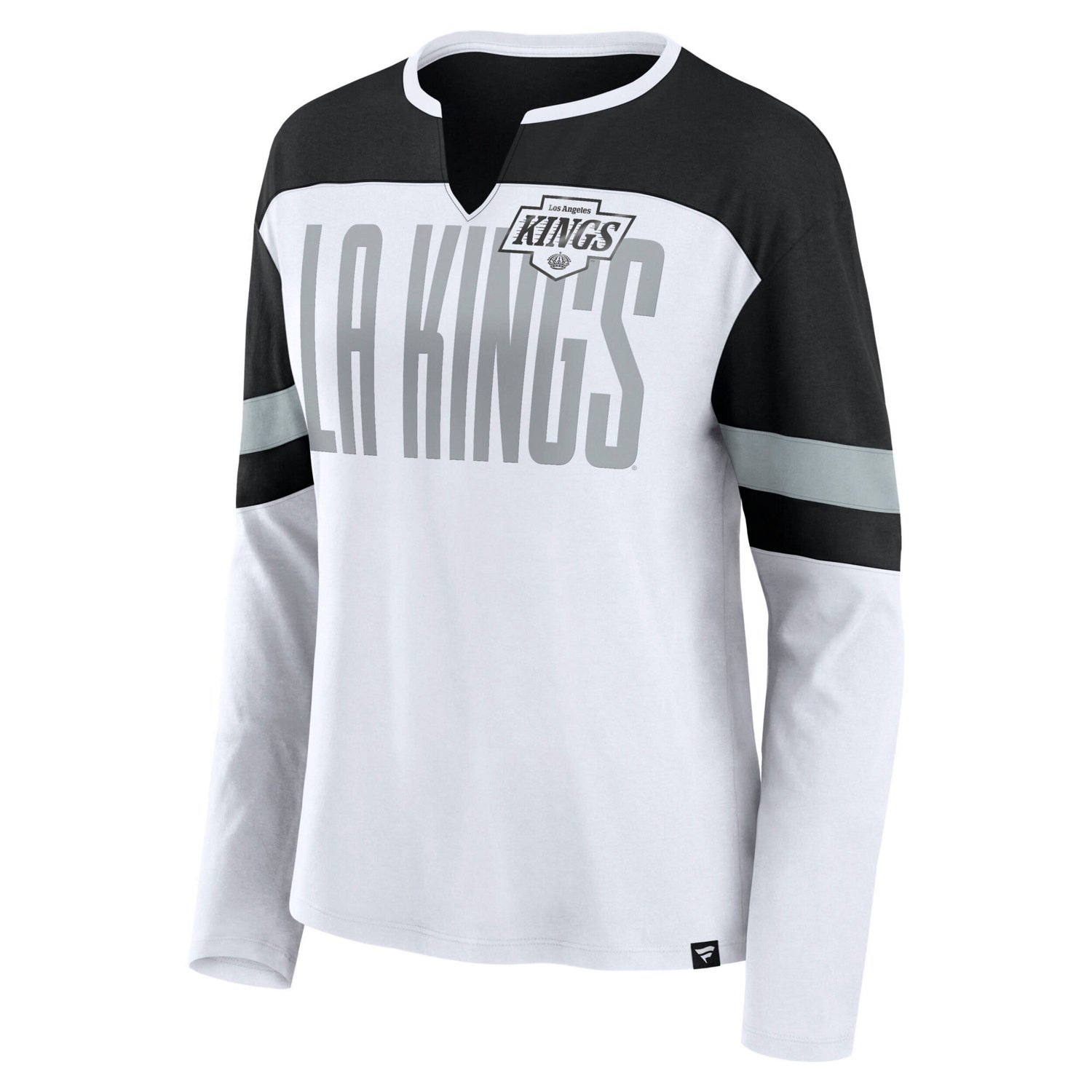 Fanatics Black Los Angeles Kings Frozen Long Sleeve Notch Neck T-Shirt                                                           - view number 2