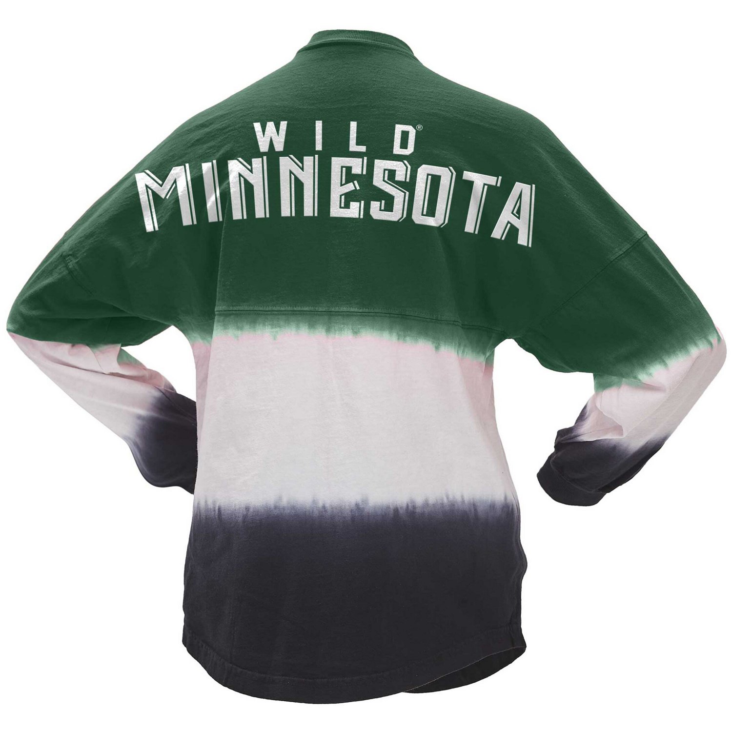 Fanatics Black Minnesota Wild Ombre Long Sleeve T-Shirt                                                                          - view number 3