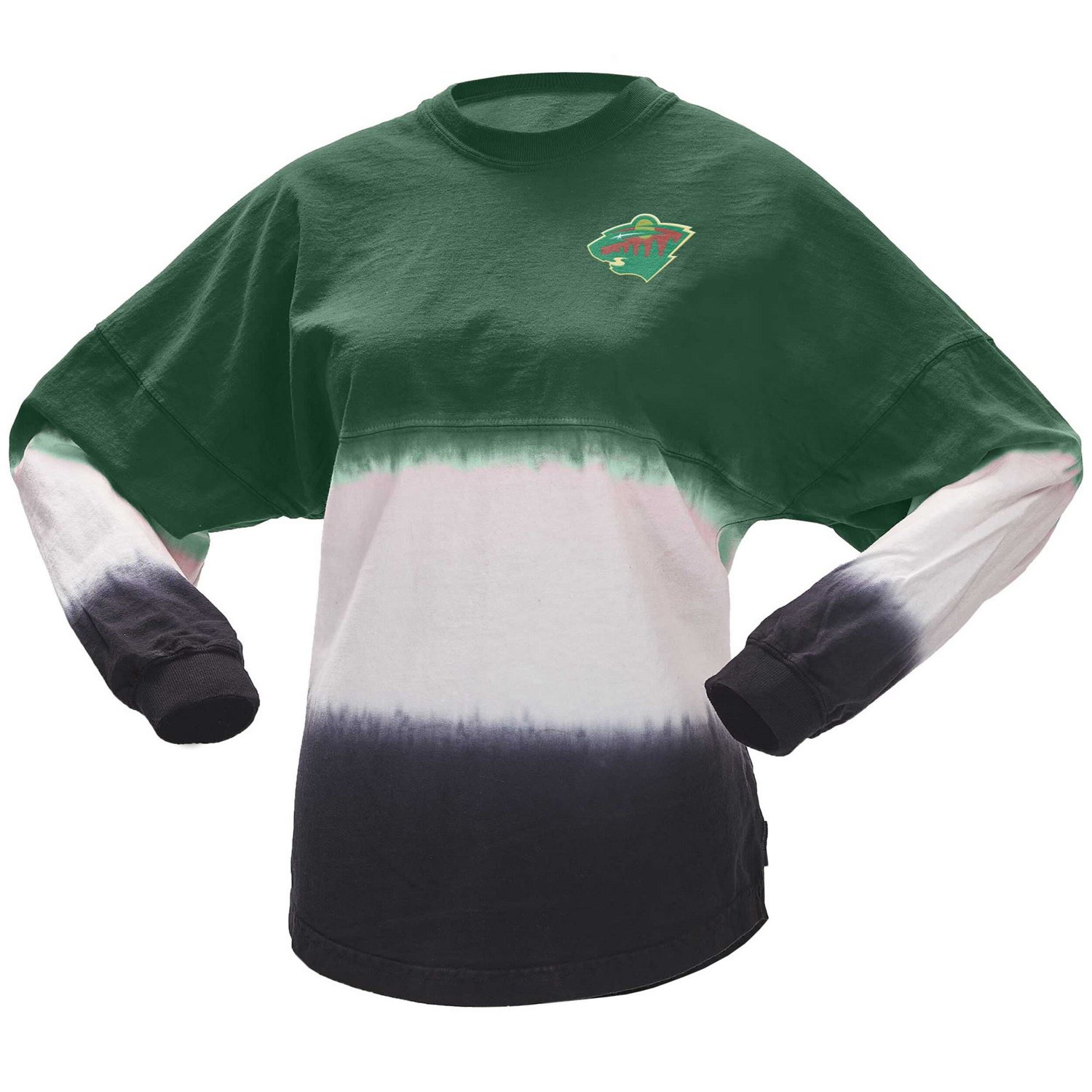 Fanatics Black Minnesota Wild Ombre Long Sleeve T-Shirt                                                                          - view number 2