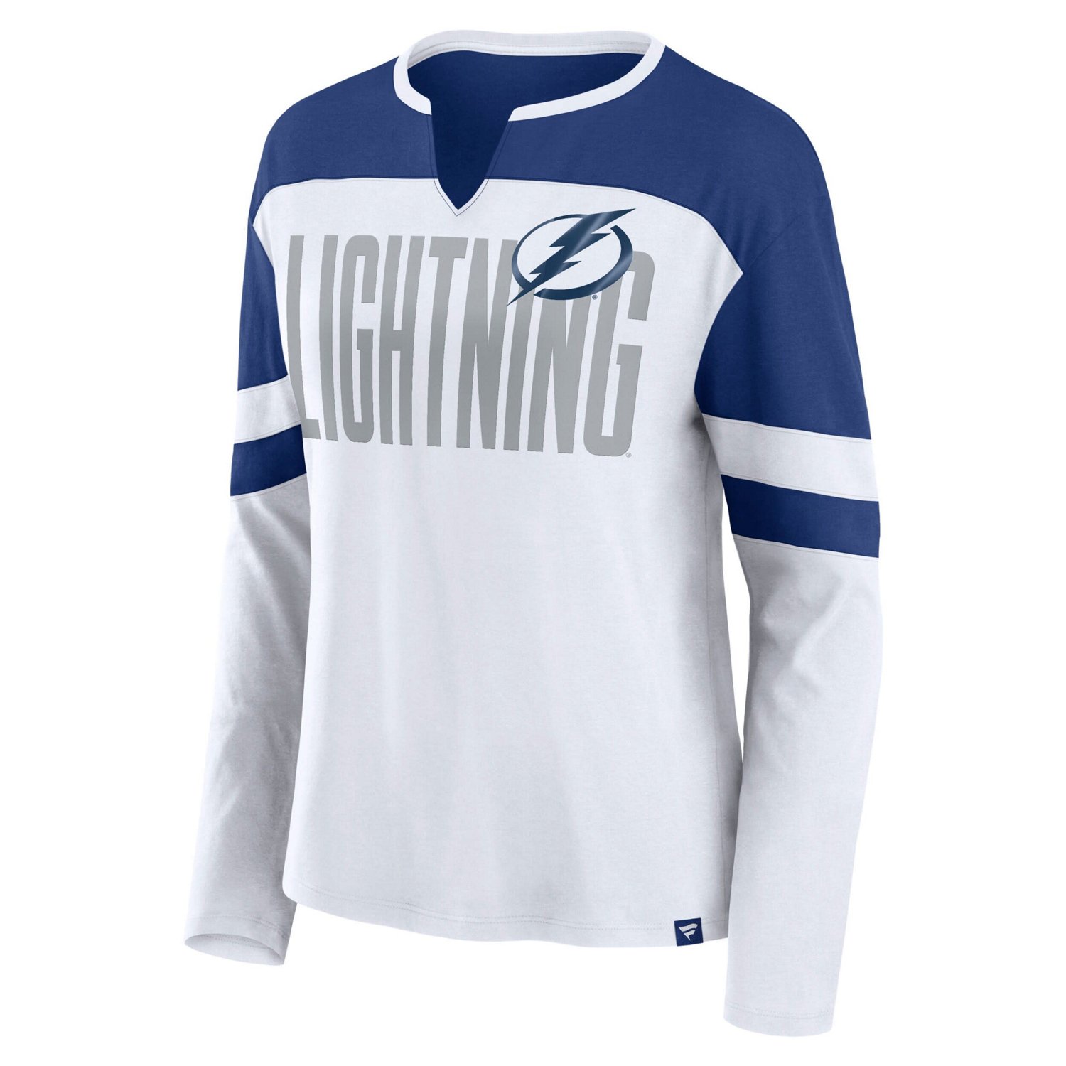 Fanatics Blue Tampa Bay Lightning Frozen Long Sleeve Notch Neck T-Shirt - view number 2