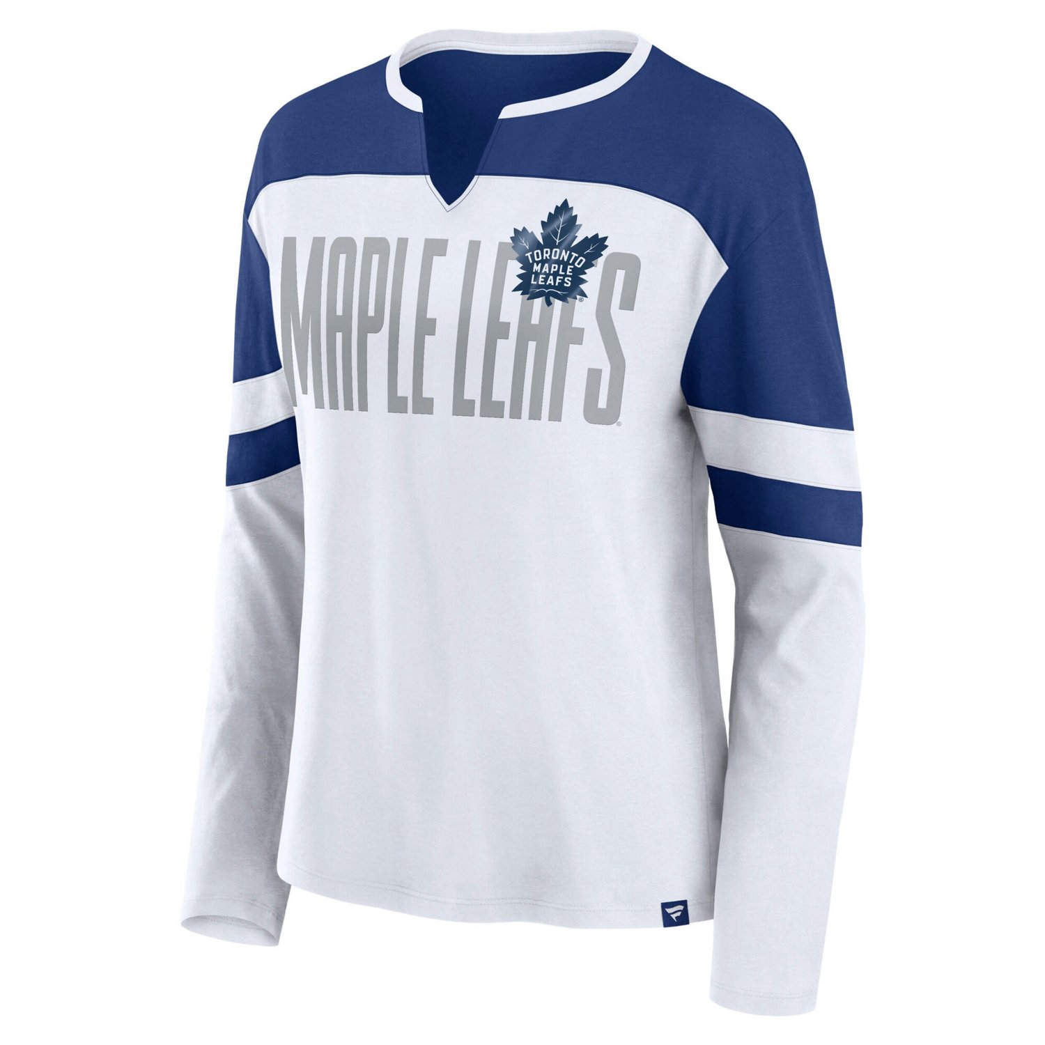 Fanatics Blue Toronto Maple Leafs Frozen Long Sleeve Notch Neck T-Shirt - view number 2